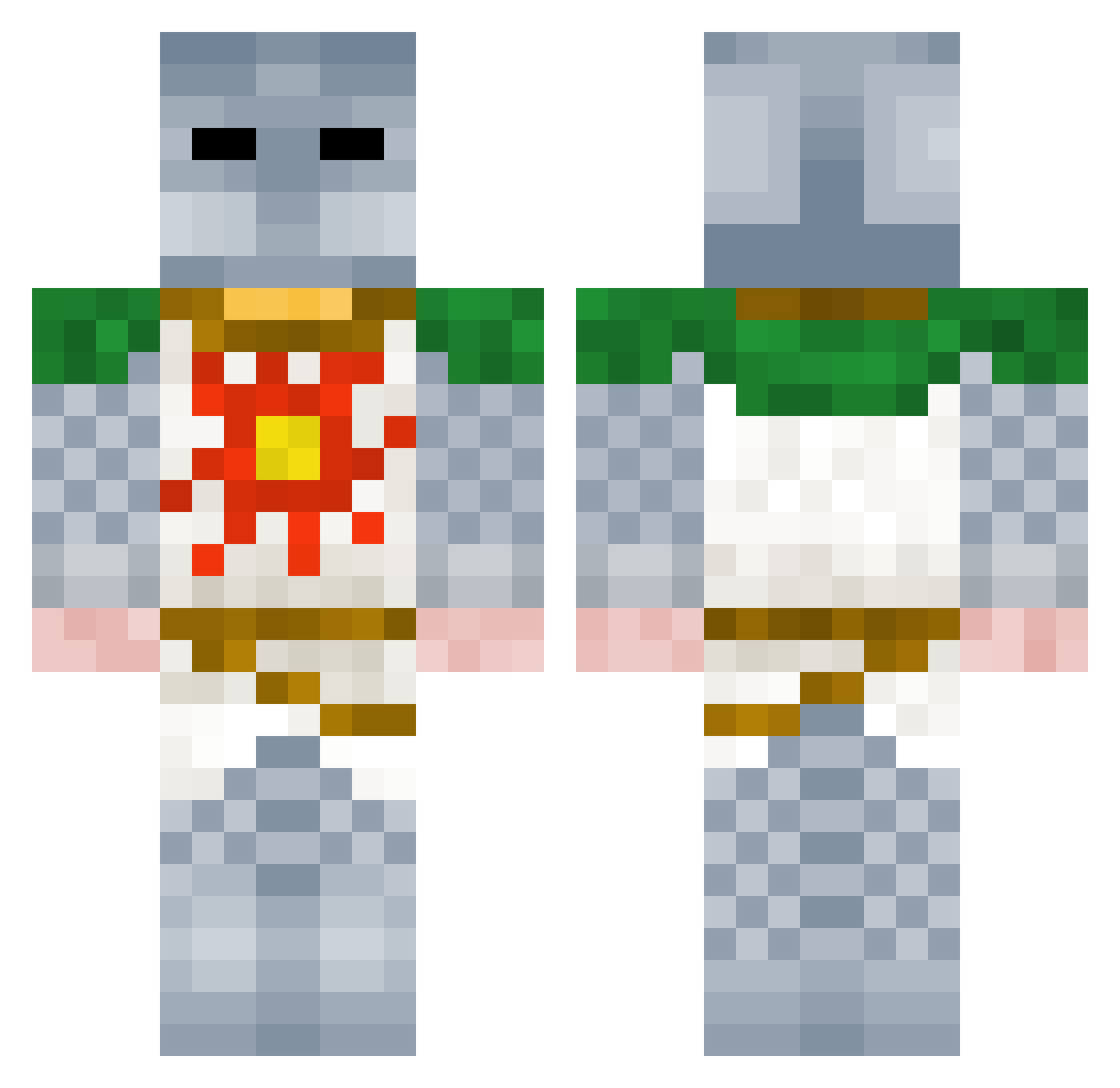 ifgfjerg Minecraft skin, front and back view