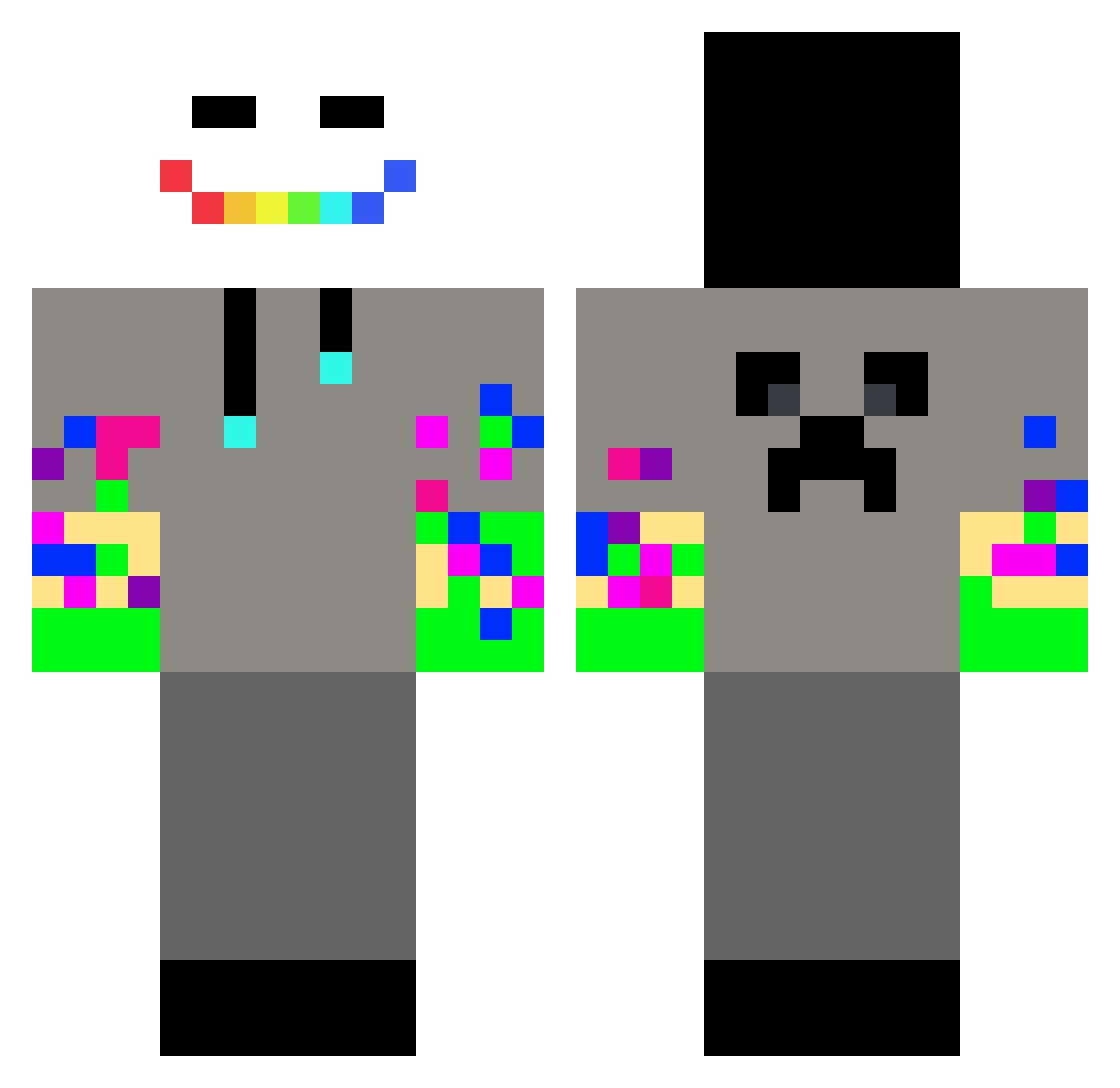 SanFoRr_ Minecraft skin, front and back view
