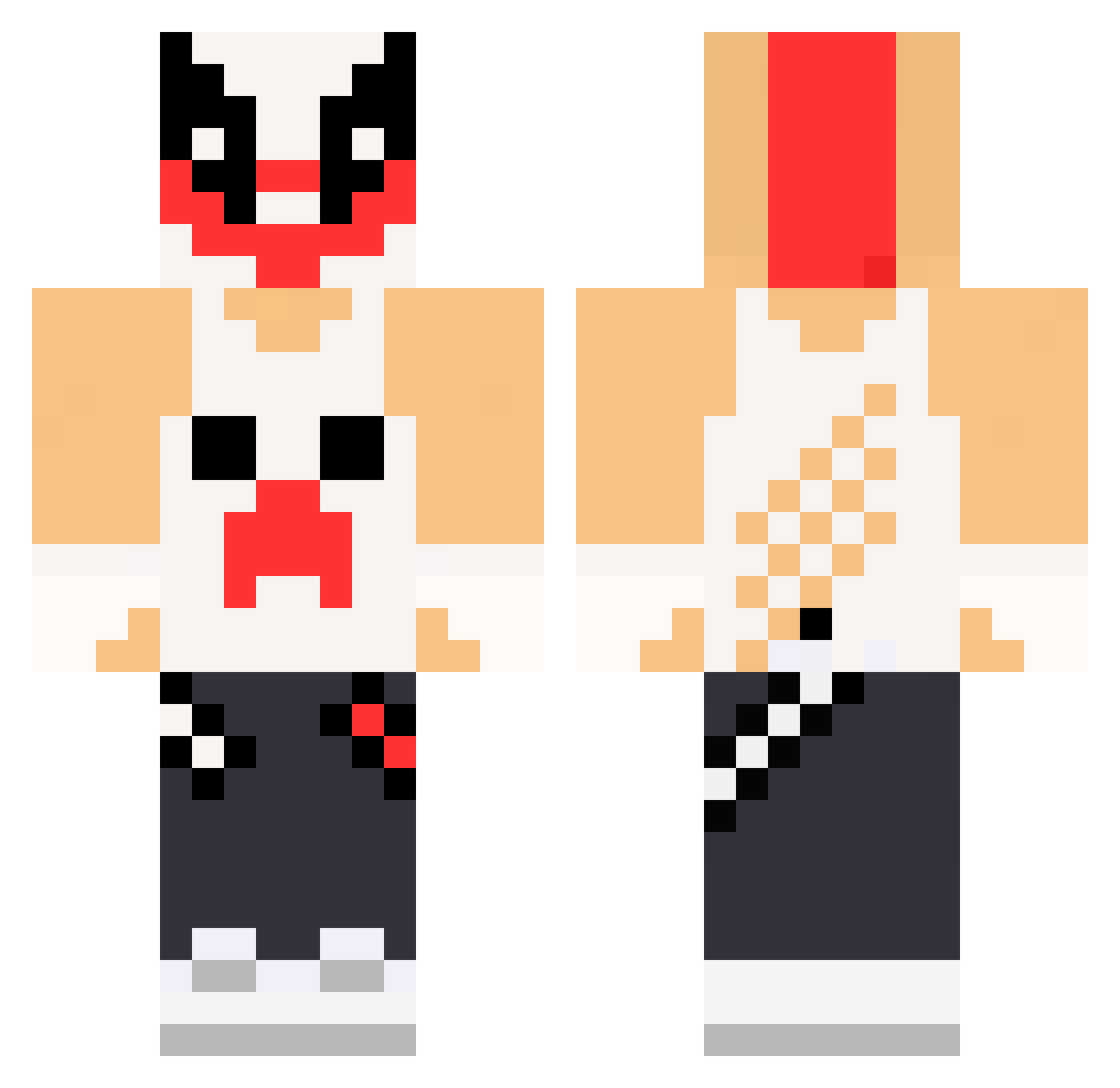 TukaBacelar1 Minecraft skin, front and back view