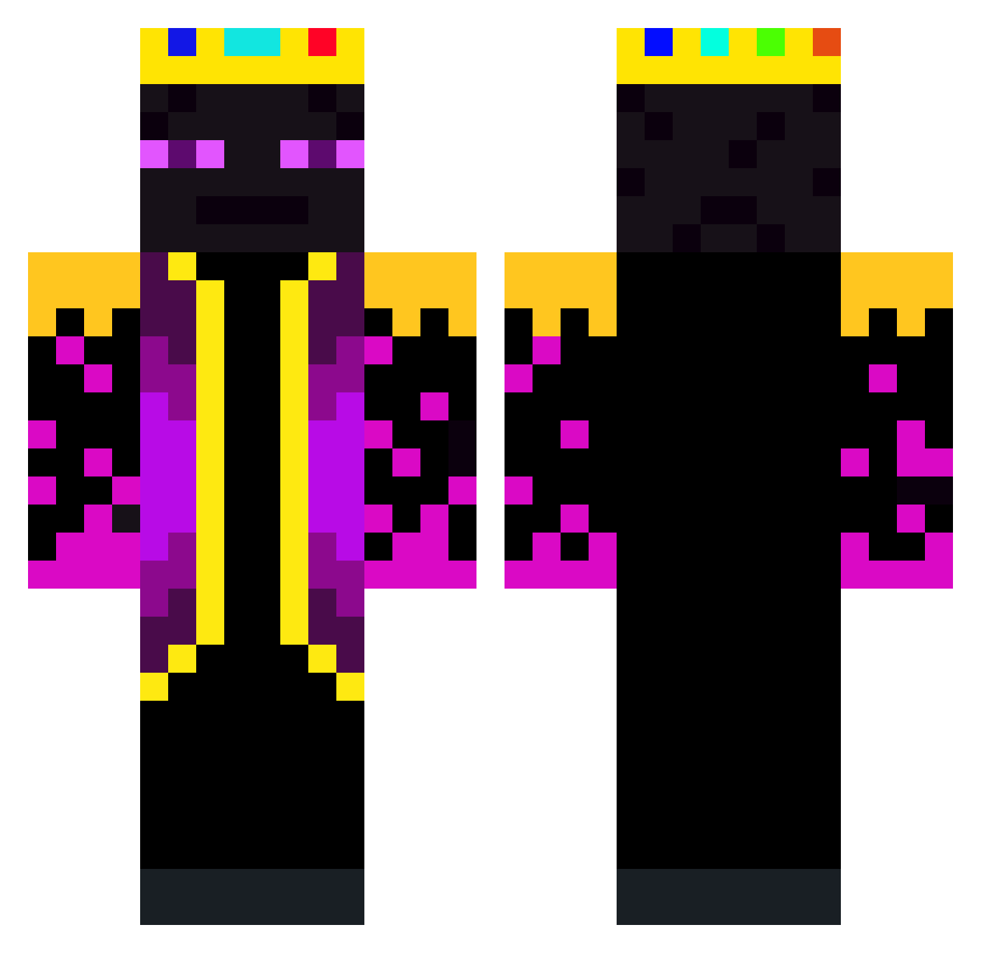 tschmits Minecraft skin, front and back view