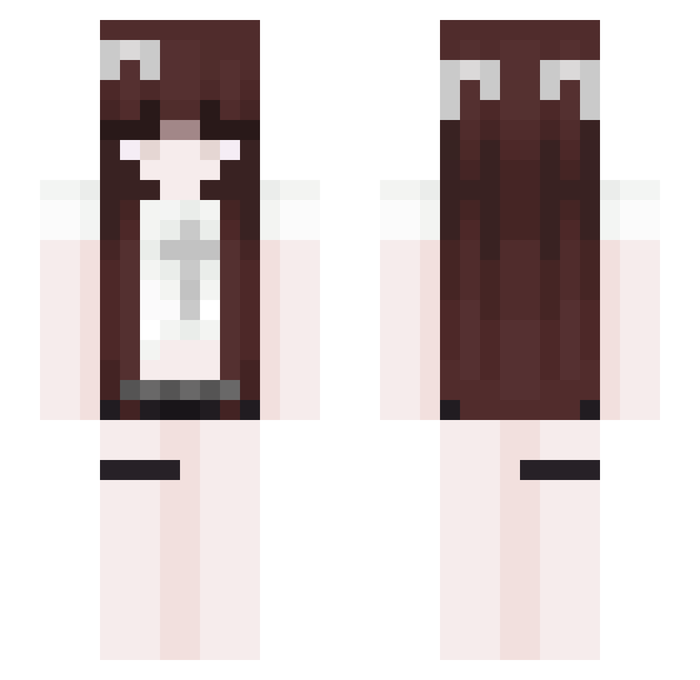 Dianyy Minecraft skin, front and back view