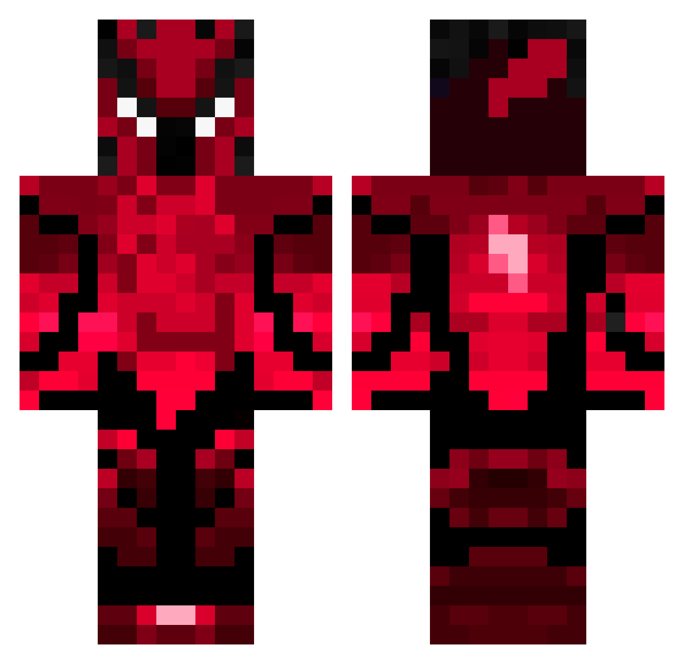 SuperJayDog13 Minecraft skin, front and back view