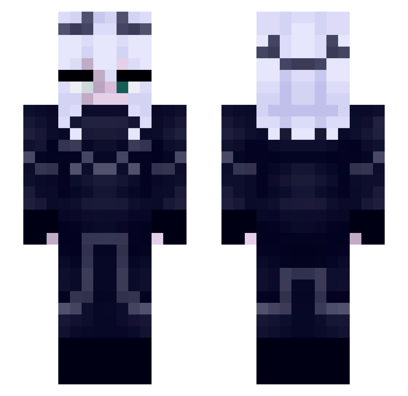 HaKurt114 Minecraft skin, front and back view