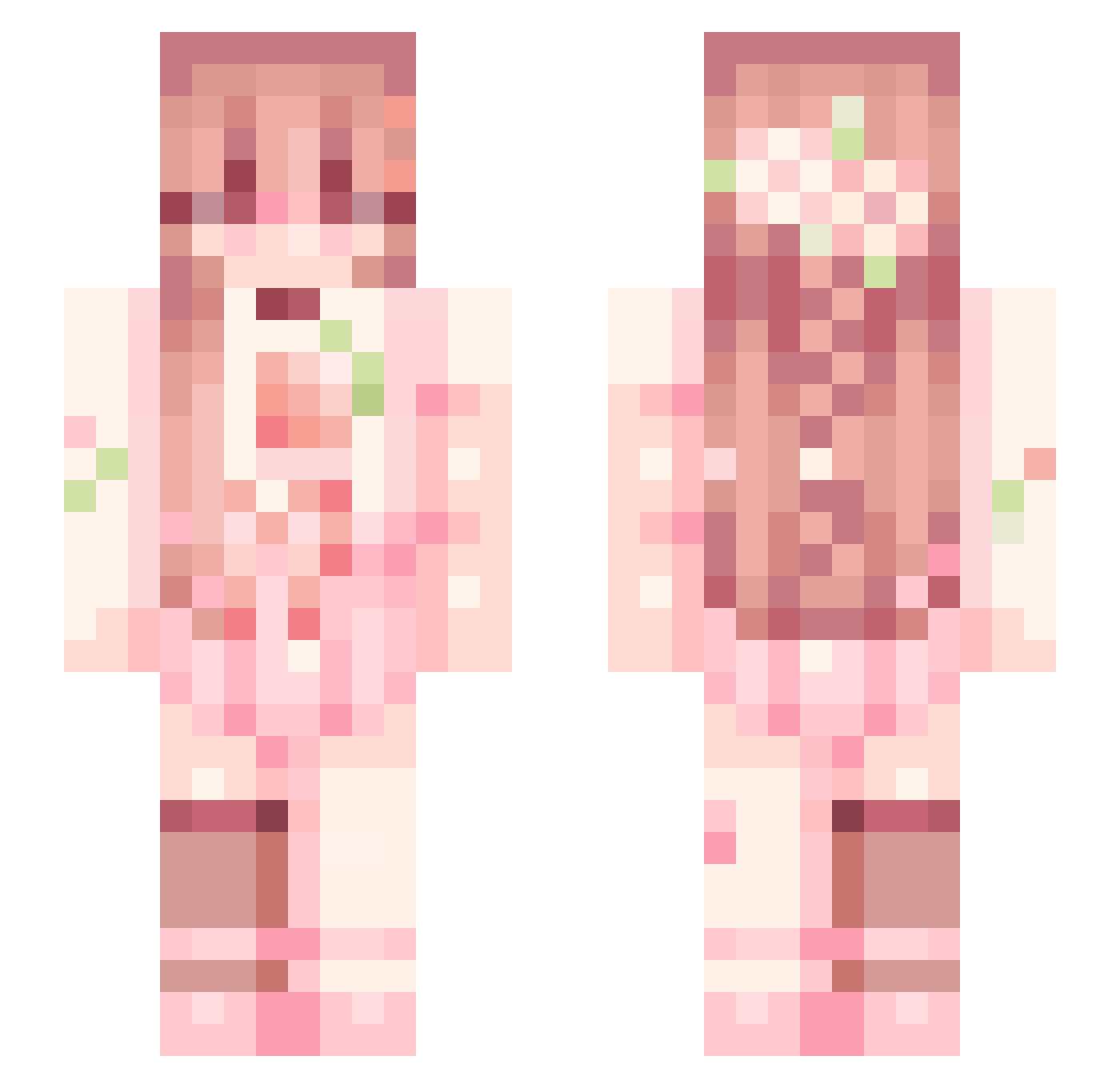 lottl1310 Minecraft skin, front and back view