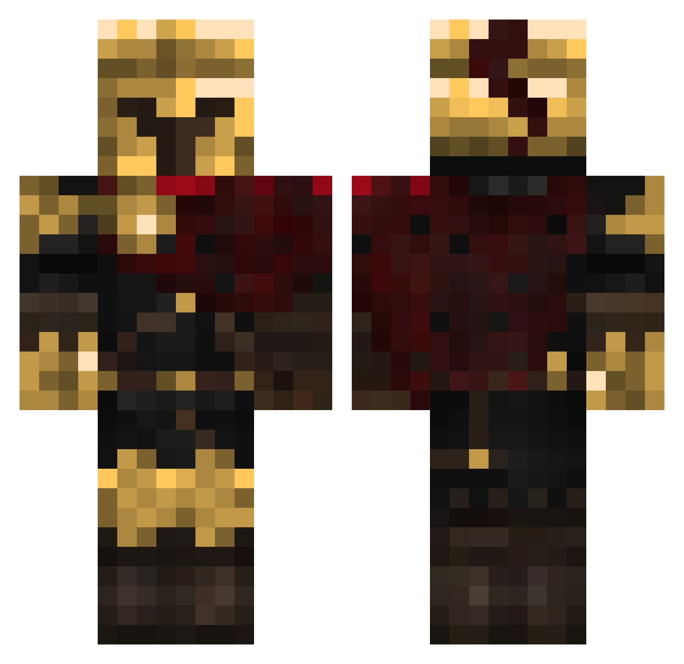 echobyte_ Minecraft skin, front and back view