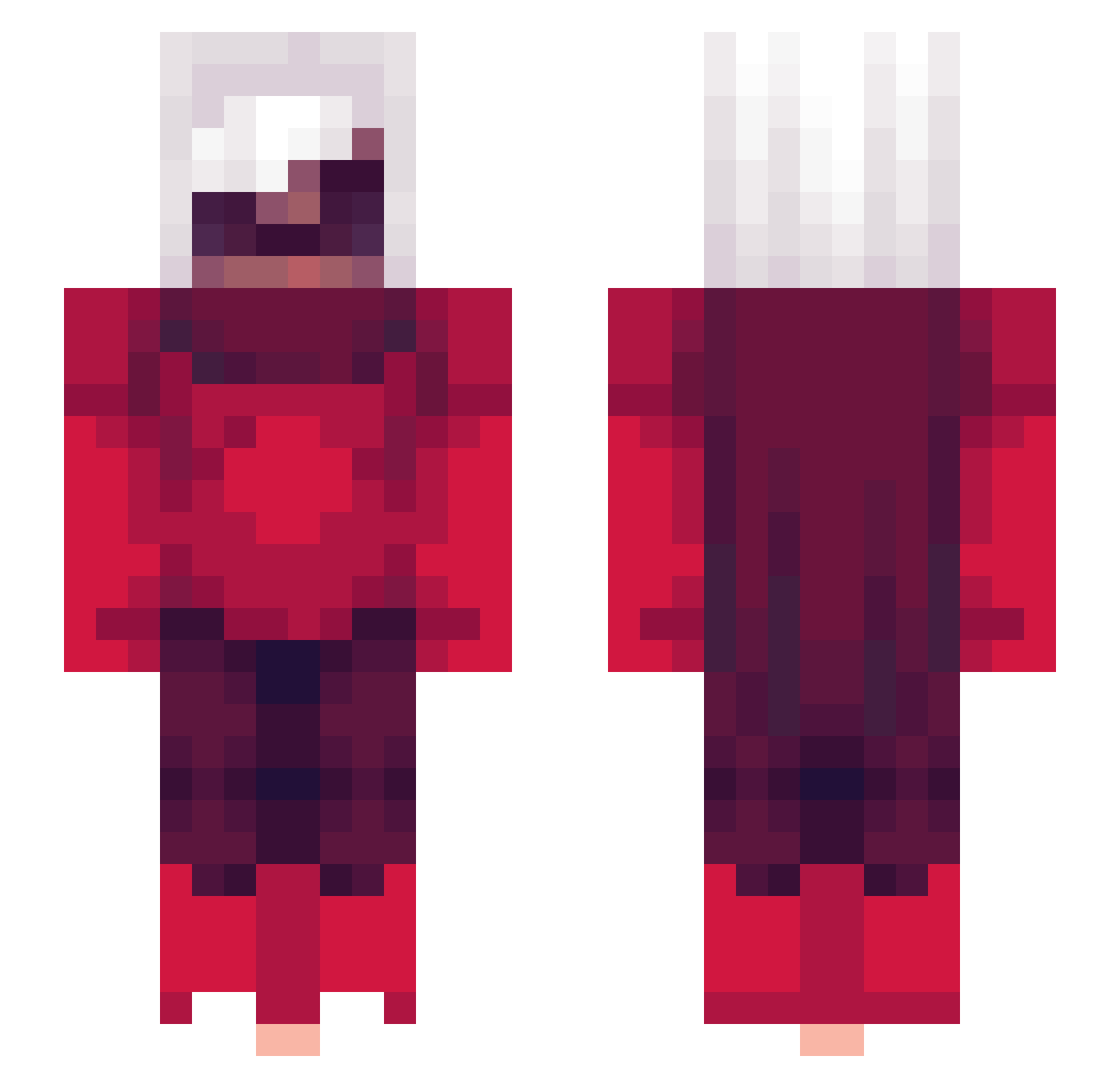 the_courier_11 Minecraft skin, front and back view