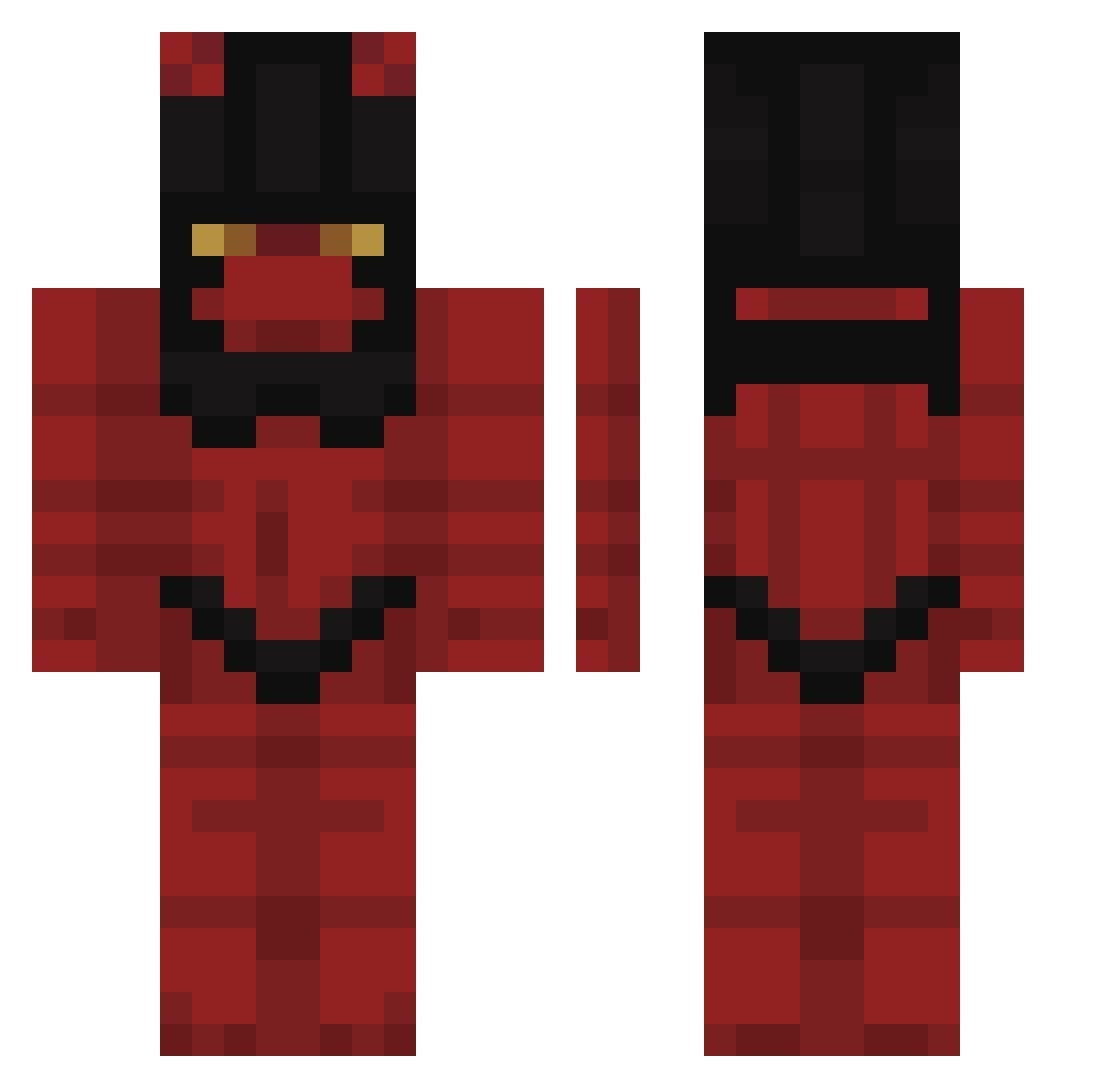 zzakgwi Minecraft skin, front and back view
