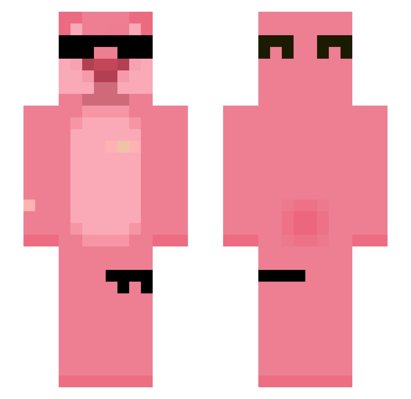 lukezadaaa Minecraft skin, front and back view