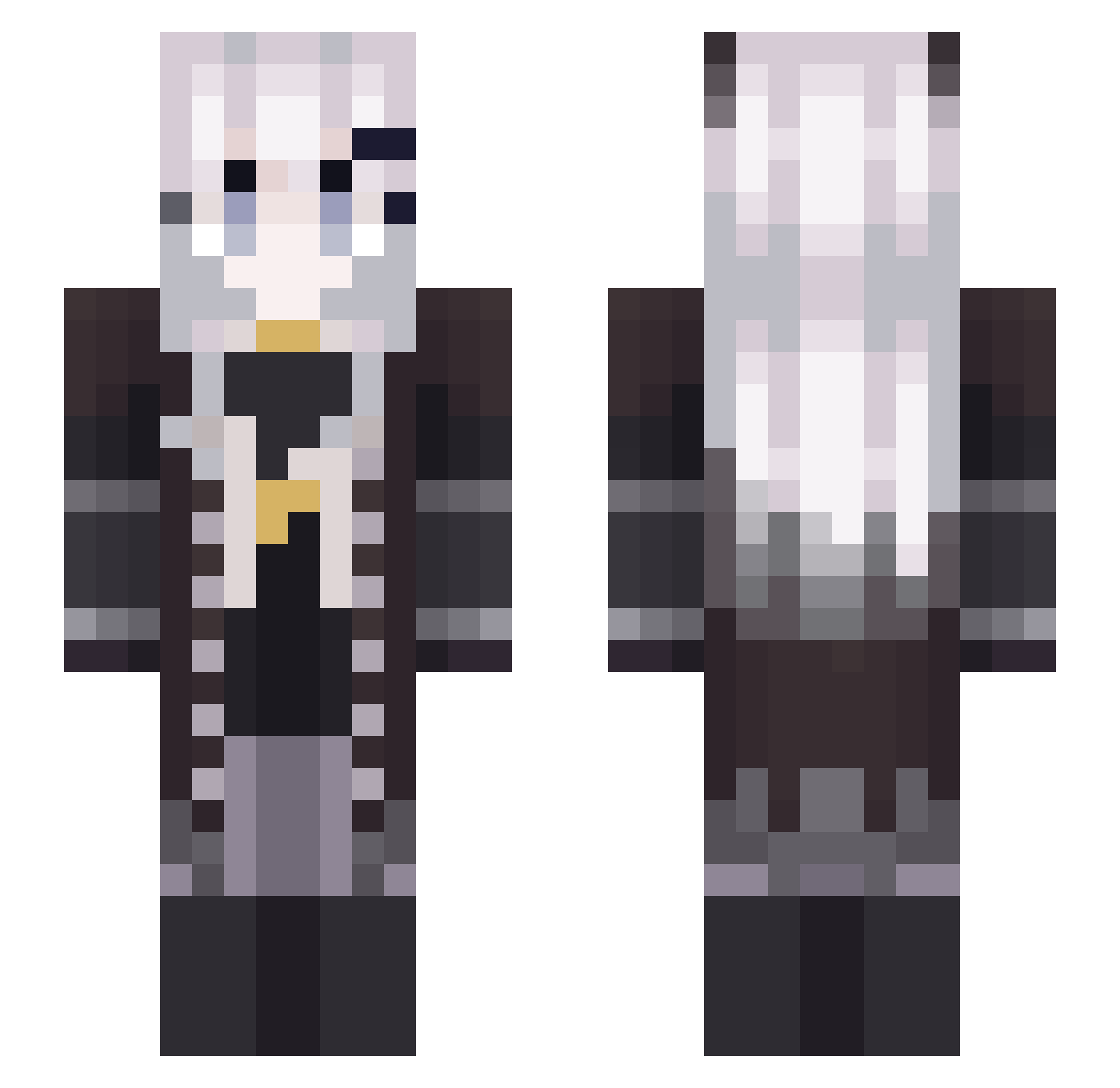 lovelife_ Minecraft skin, front and back view