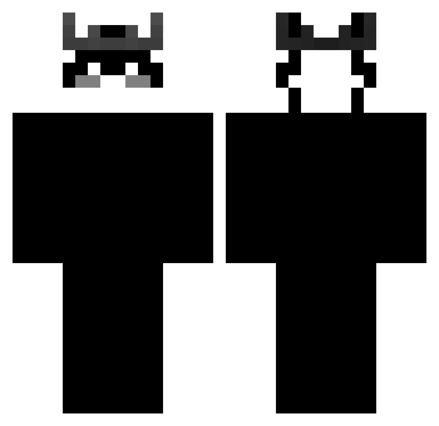 pytko_zZz Minecraft skin, front and back view