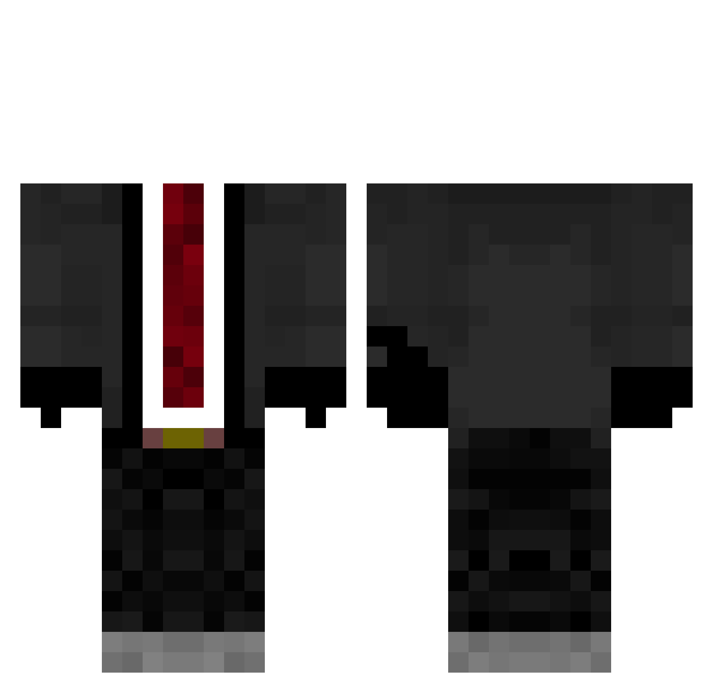 Candy0909 Minecraft skin, front and back view