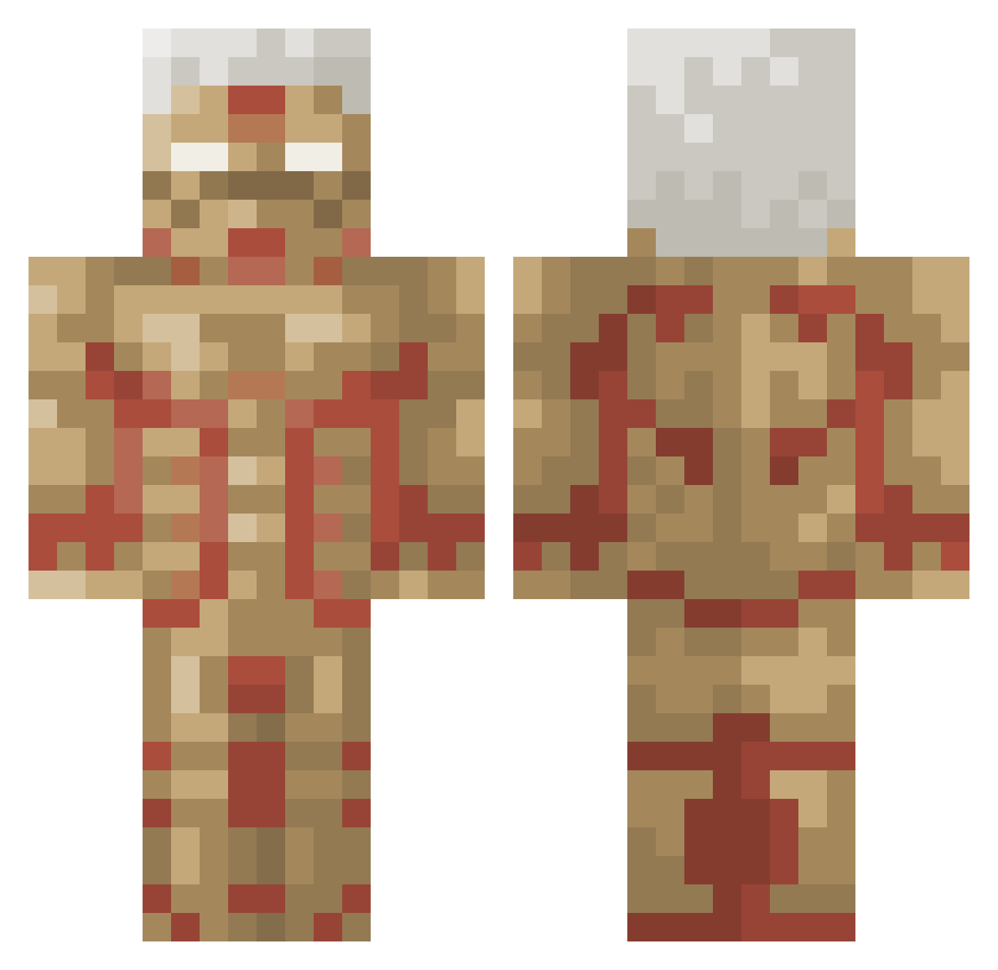 nickle12dollar Minecraft skin, front and back view