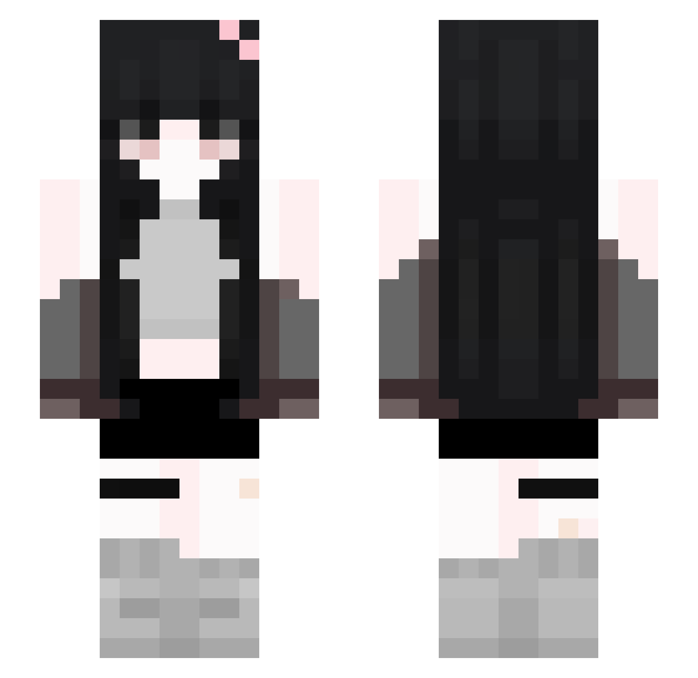 pysiek2016 Minecraft skin, front and back view