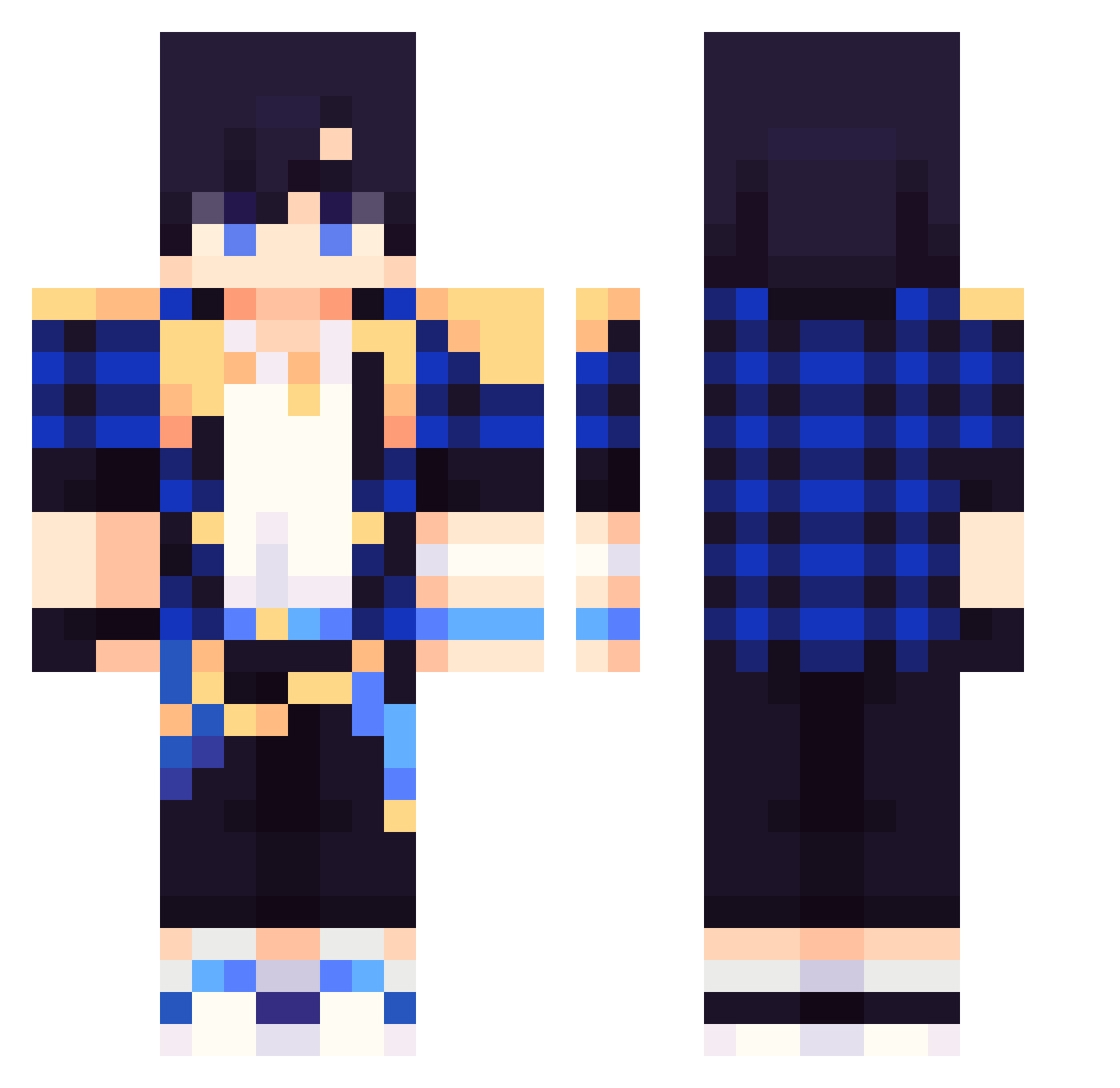 WillyElProXD Minecraft skin, front and back view