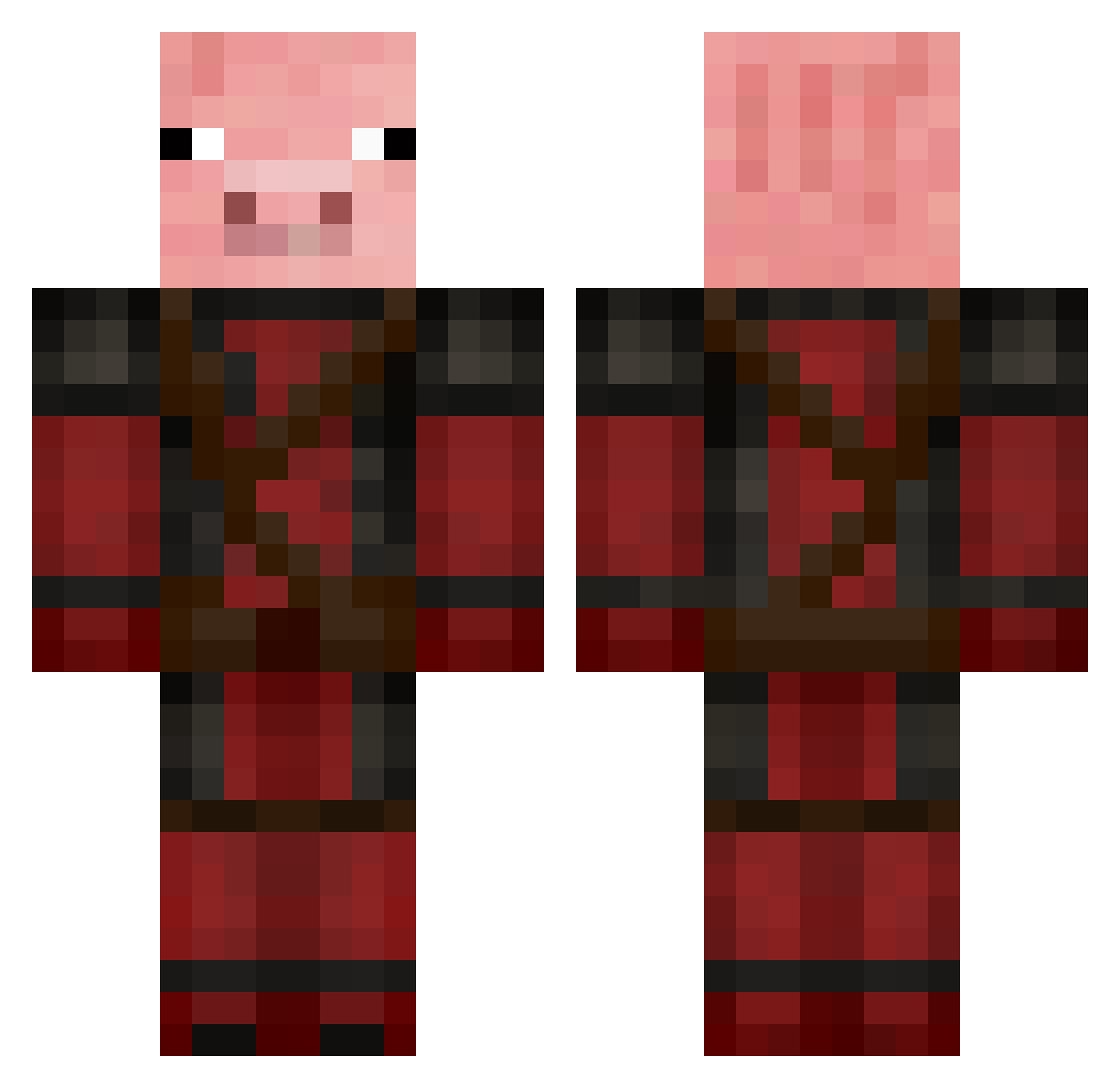 stroncosom Minecraft skin, front and back view