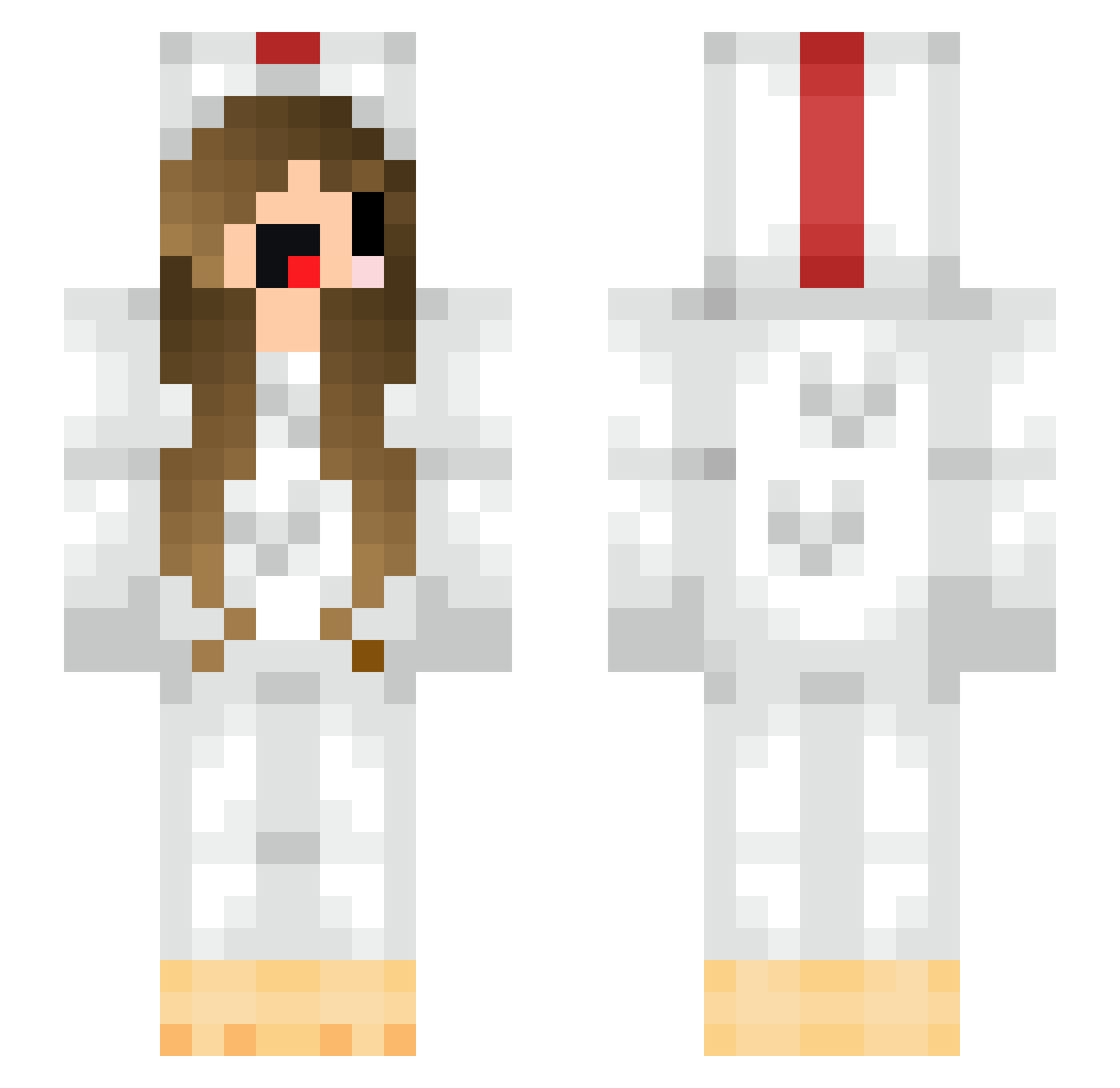 Unionized Minecraft skin, front and back view