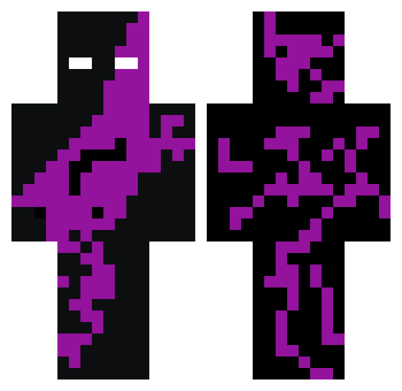 Progamer_T Minecraft skin, front and back view