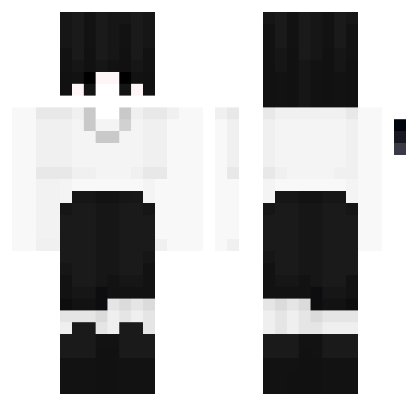 Sjoerd2005 Minecraft skin, front and back view