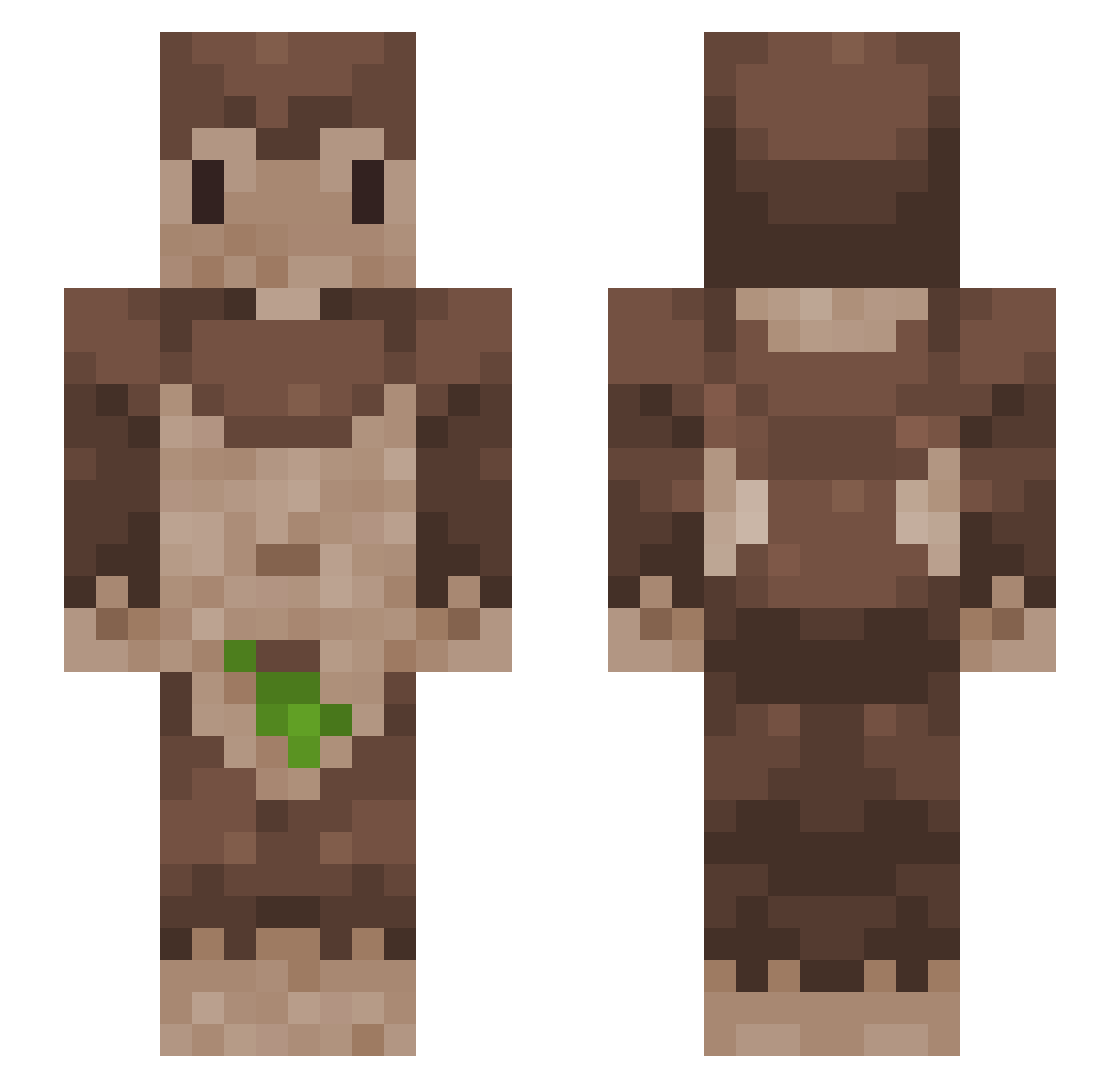 minecraft_gratis Minecraft skin, front and back view