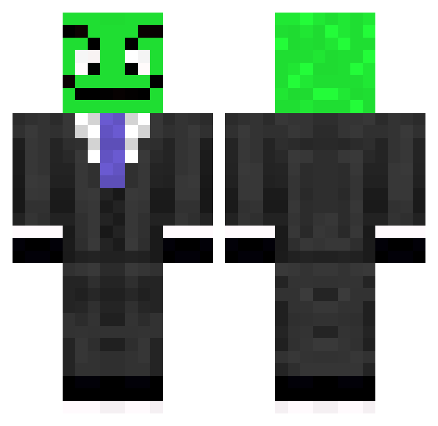 xXLabyHackerXx Minecraft skin, front and back view