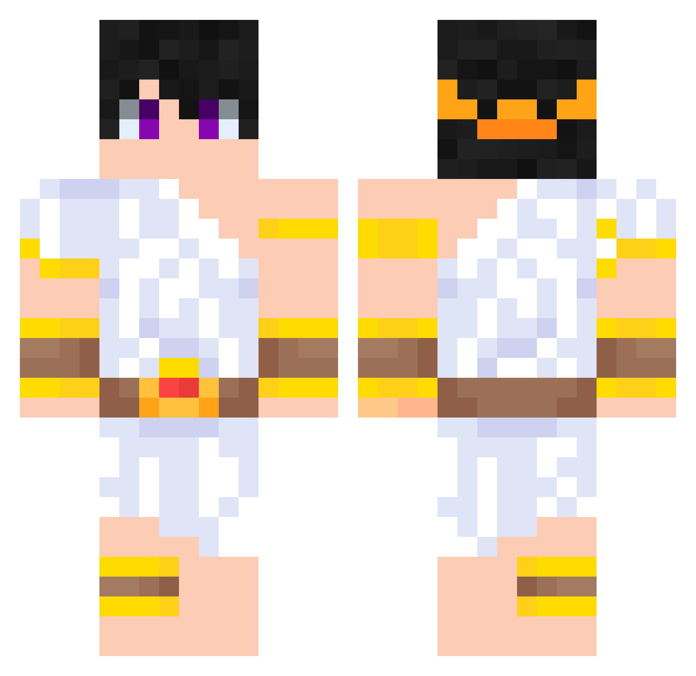 OldZeus_ Minecraft skin, front and back view