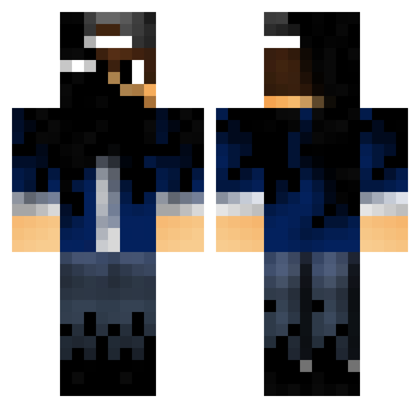 wardzaumm_ Minecraft skin, front and back view