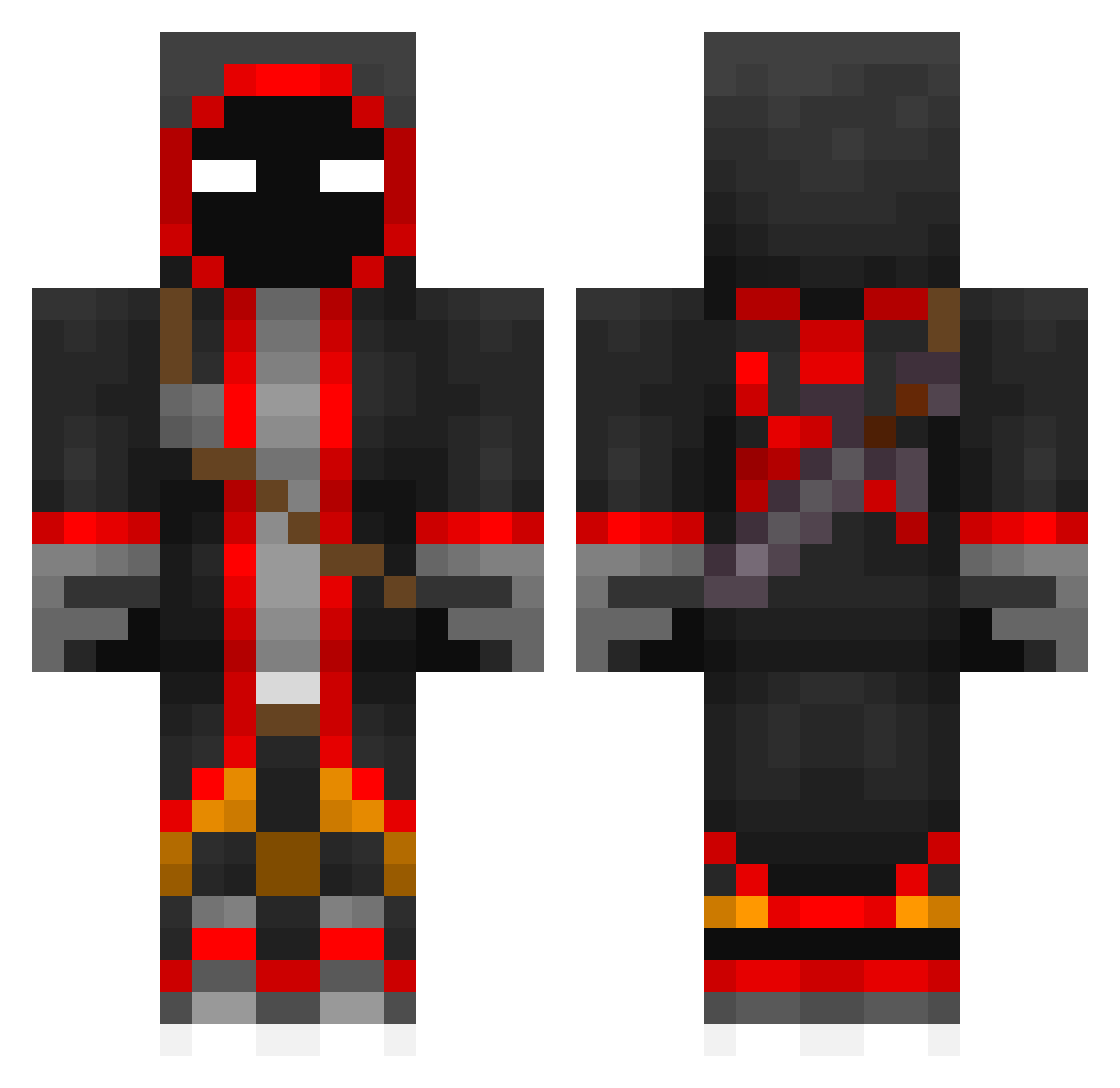 a757795a Minecraft skin, front and back view