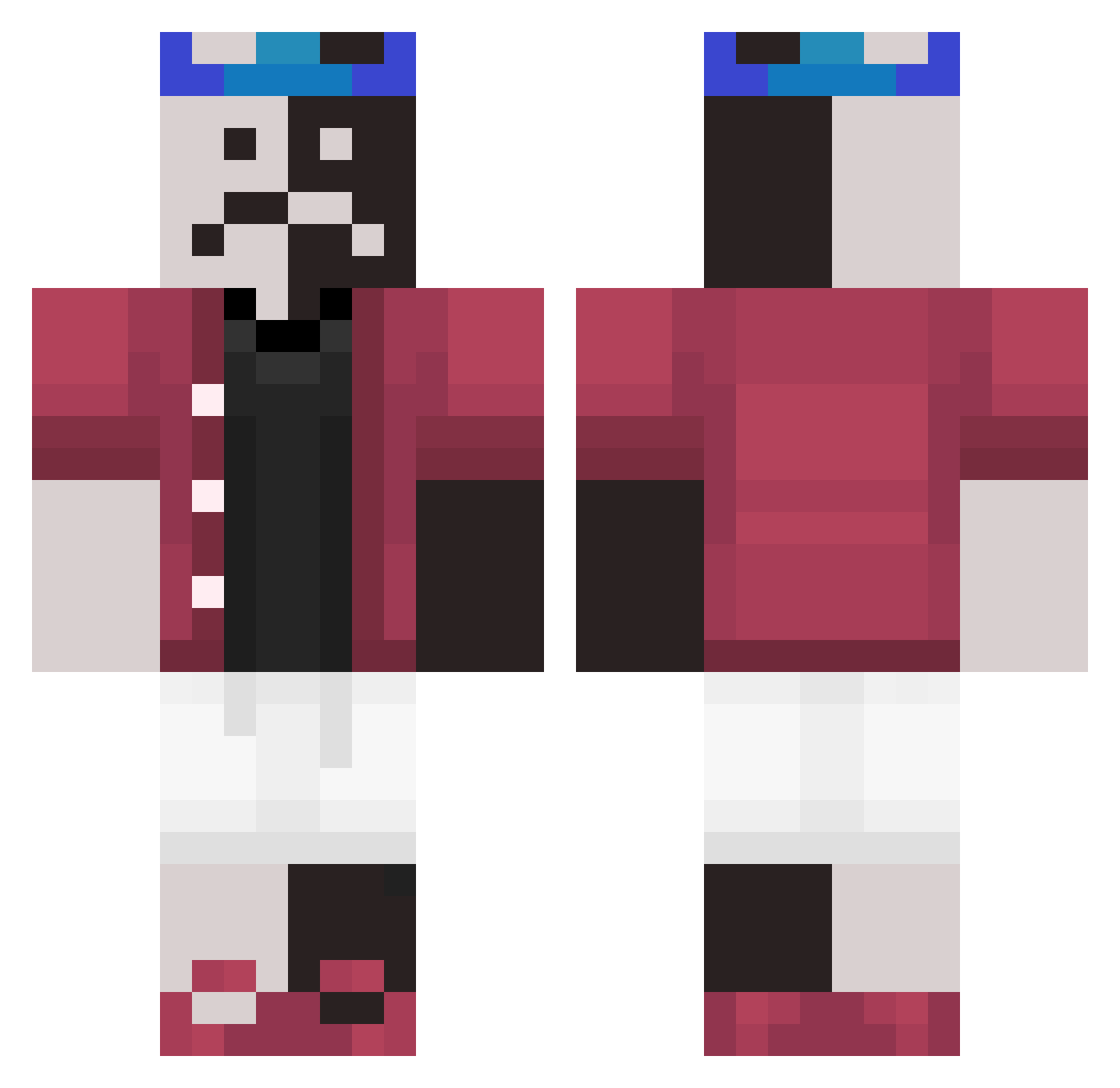 byfatih44 - split face Minecraft skin