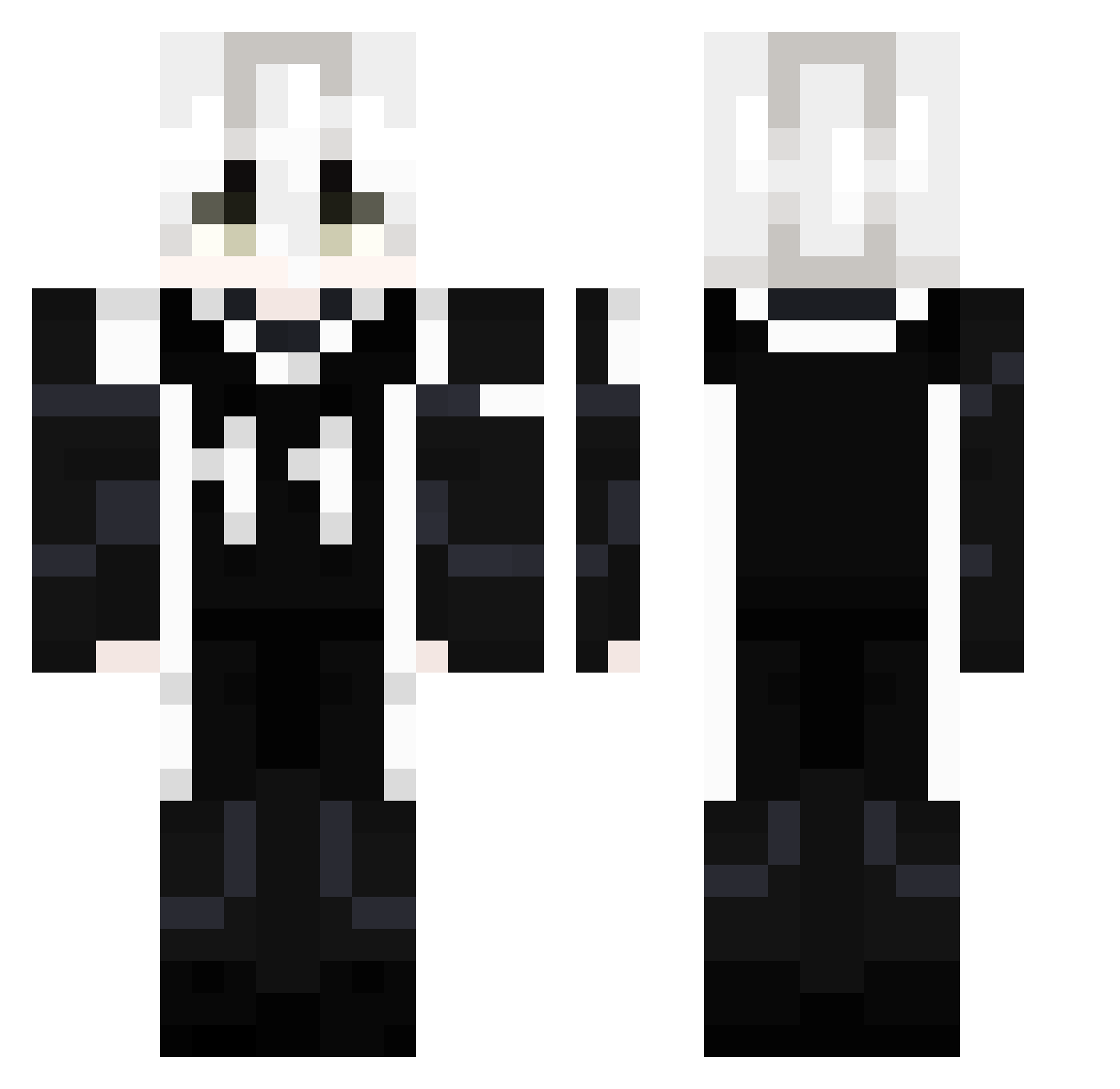 MinjaeKim2 Minecraft skin, front and back view