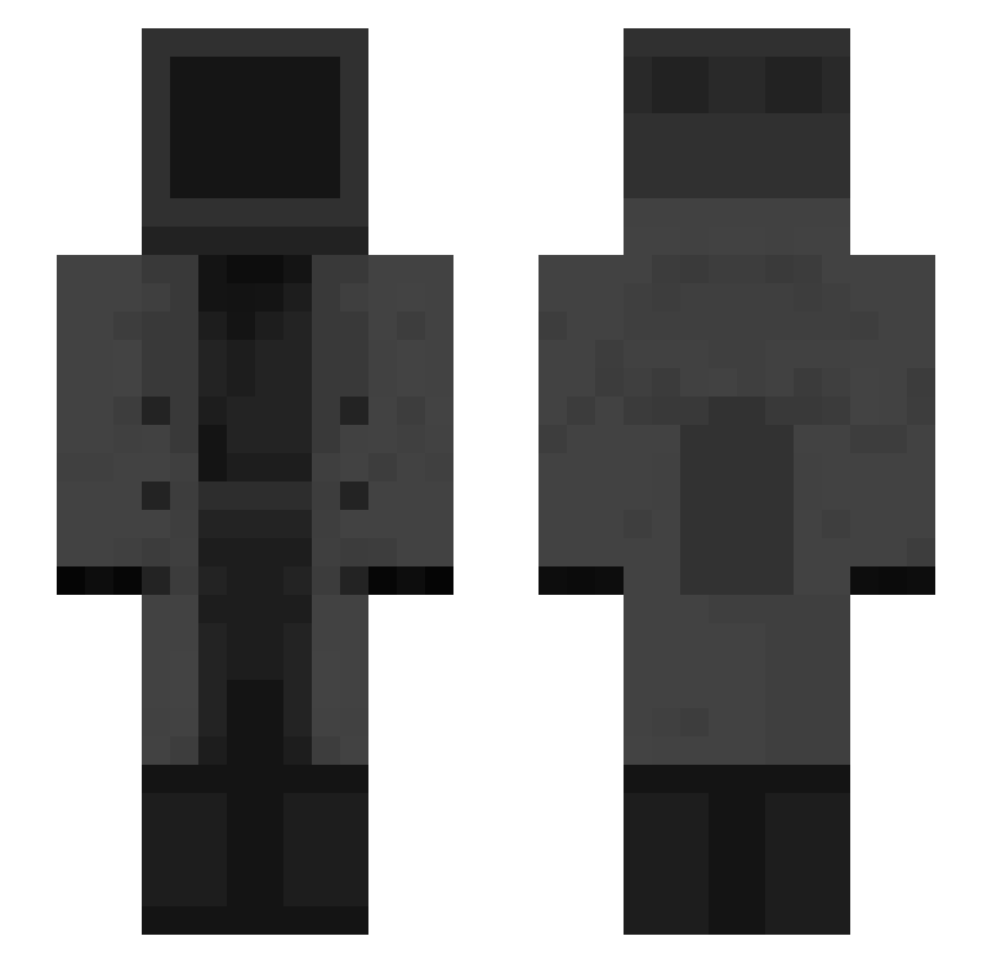 Strekk Minecraft skin, front and back view