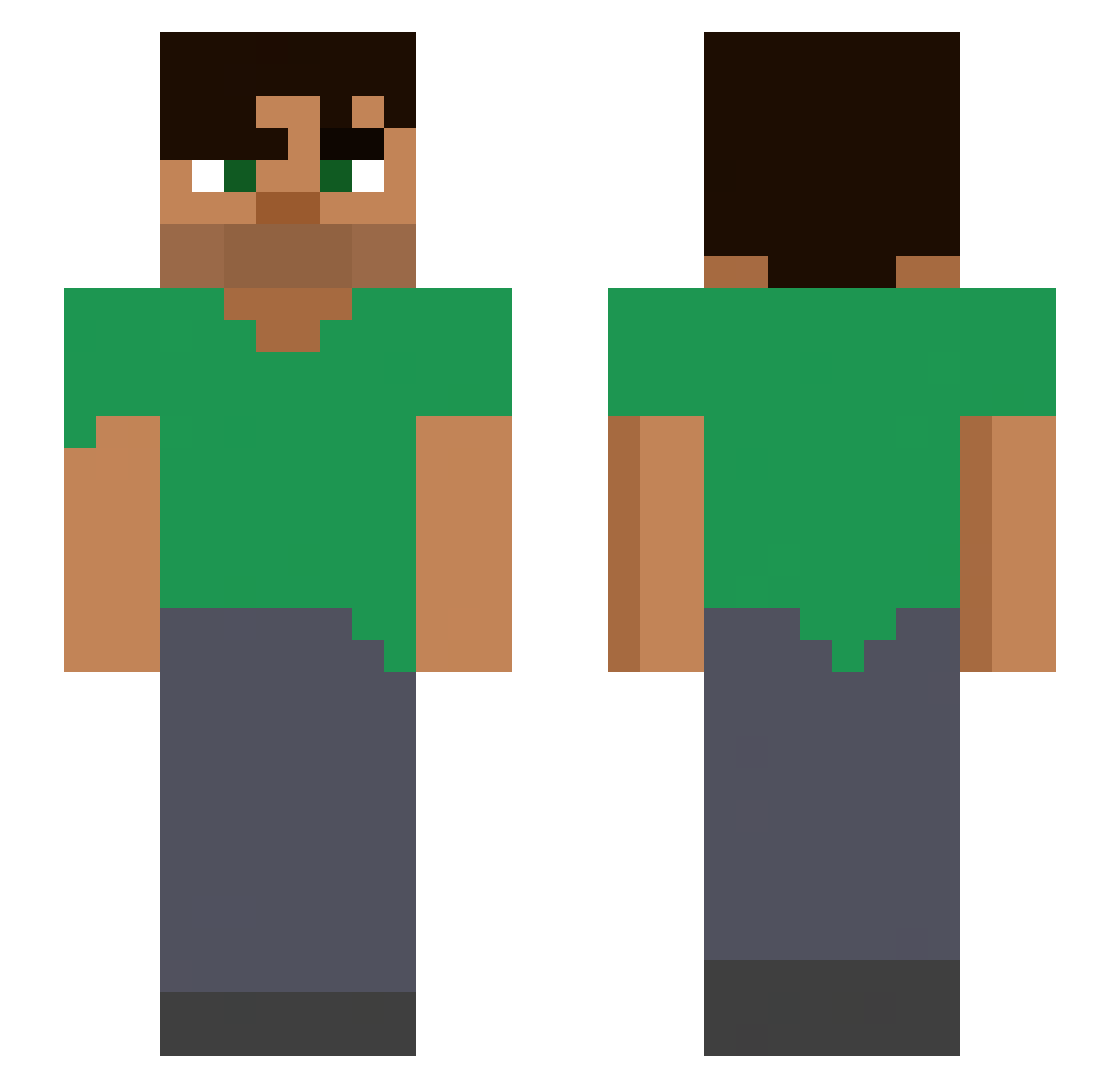 usa_q04 Minecraft skin, front and back view