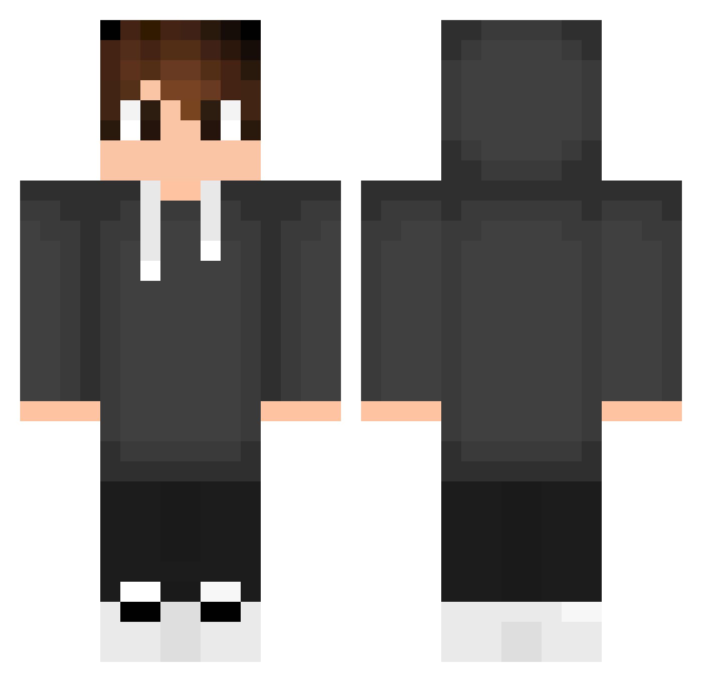 sizzle1234 Minecraft skin, front and back view
