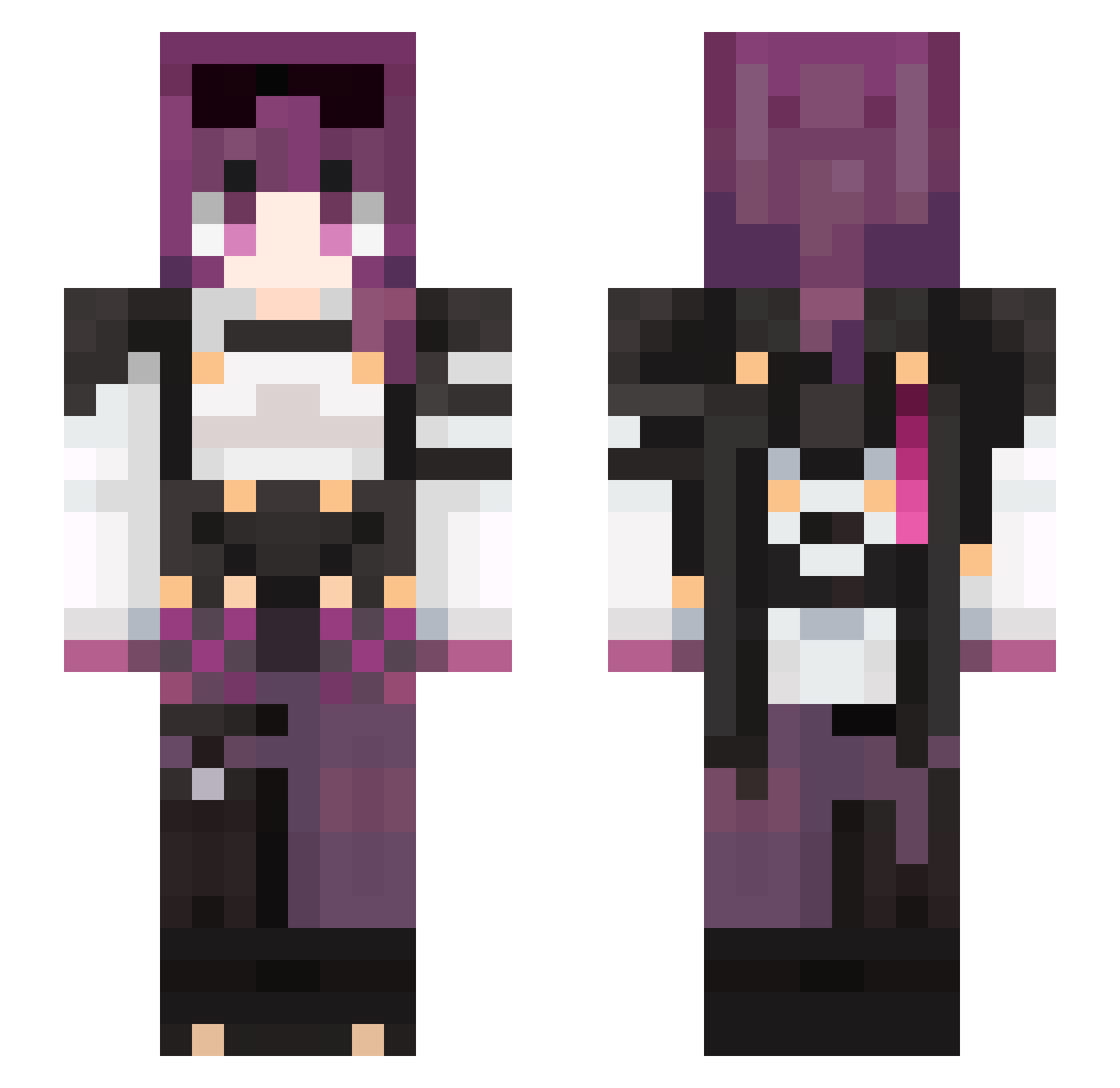 hc_yee Minecraft skin, front and back view