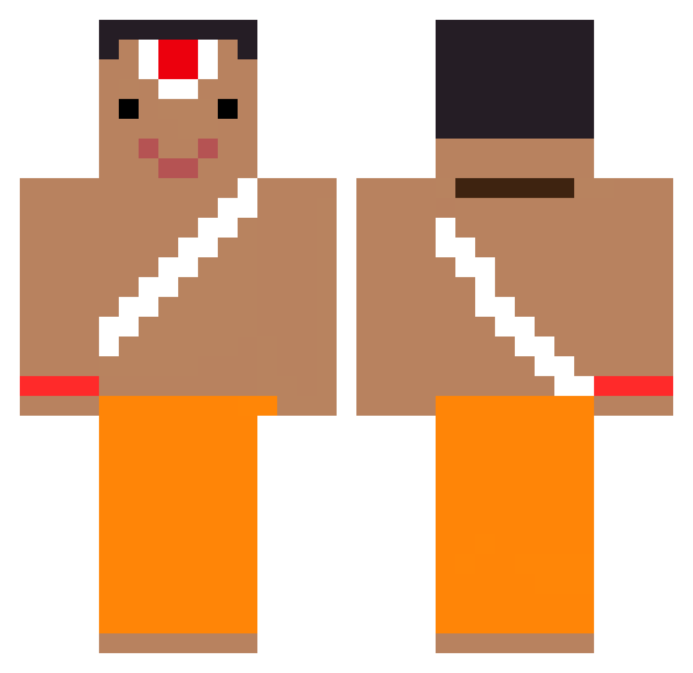 Raffaelo6767 Minecraft skin, front and back view