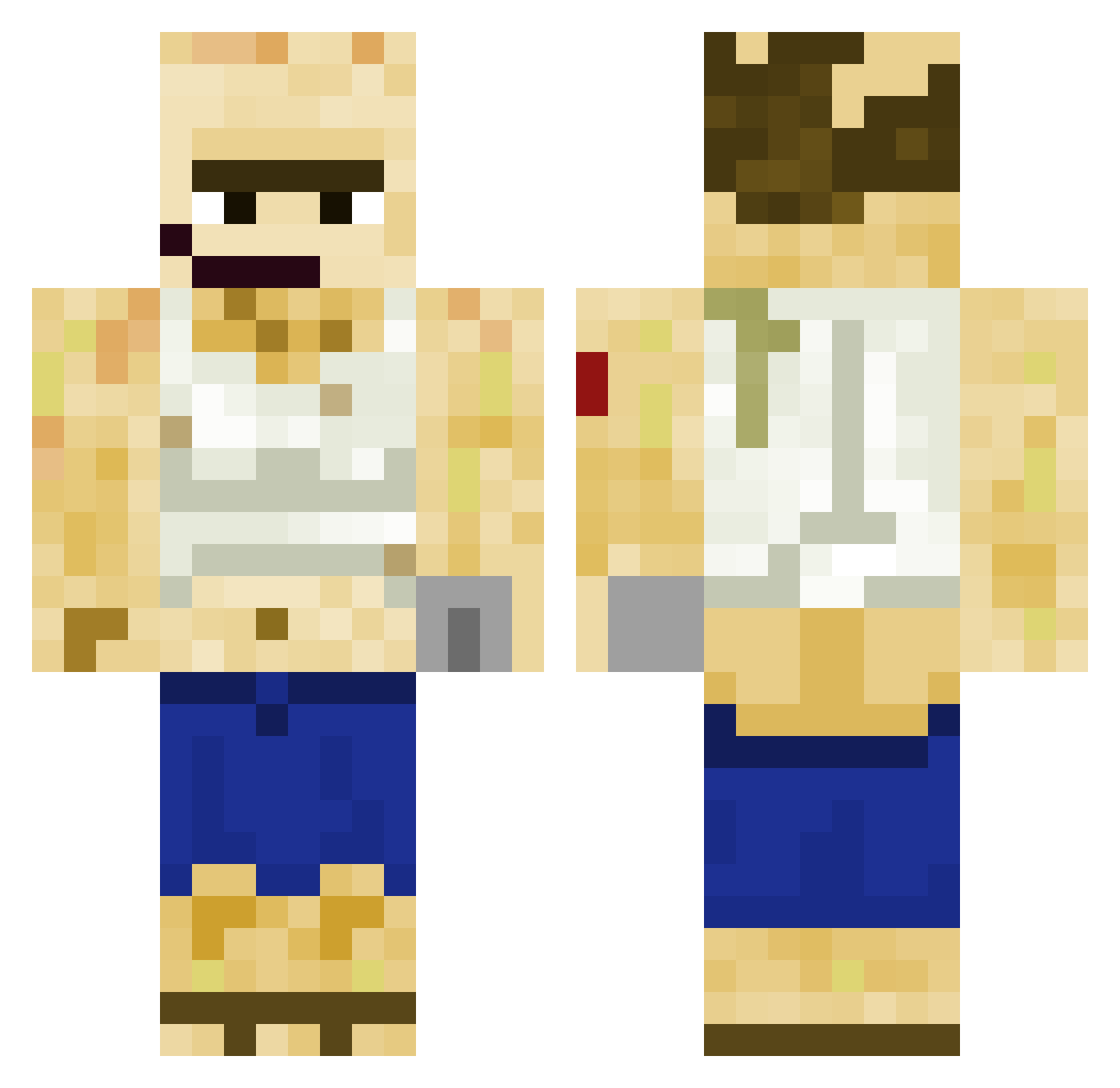 black0ppz Minecraft skin, front and back view