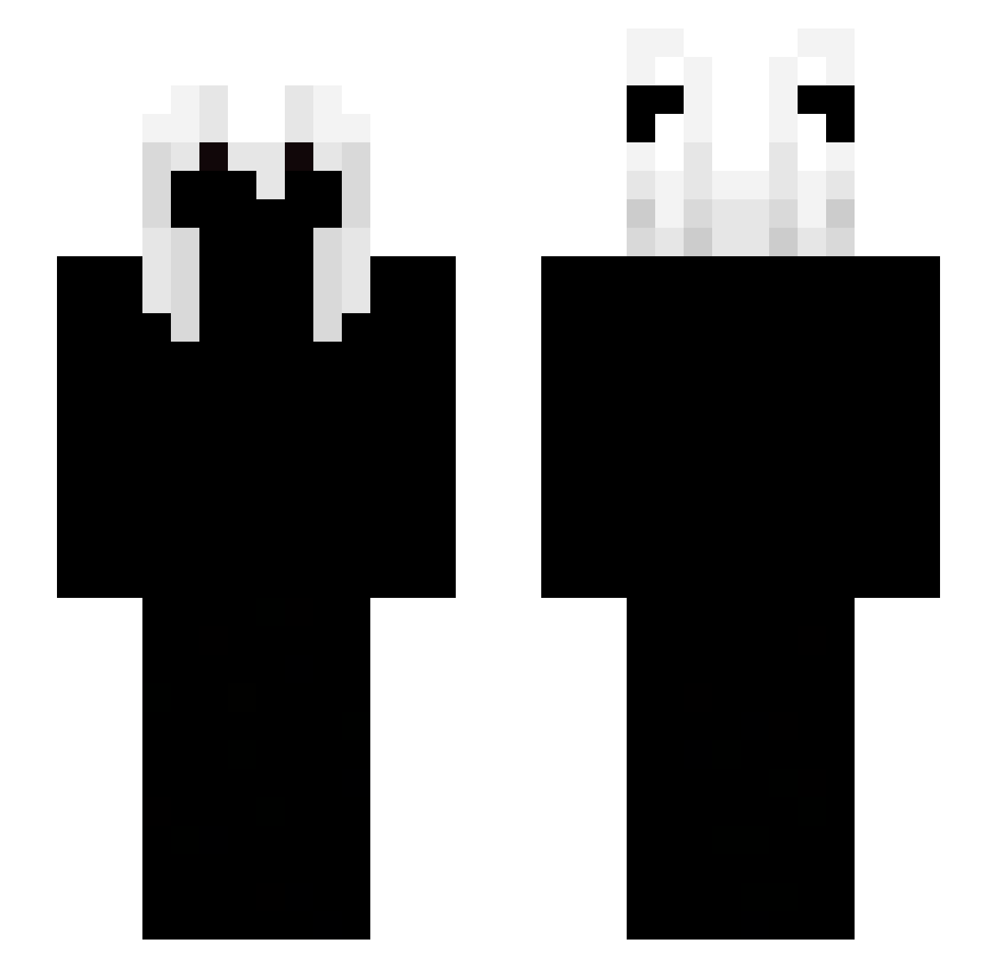 sifest Minecraft skin, front and back view