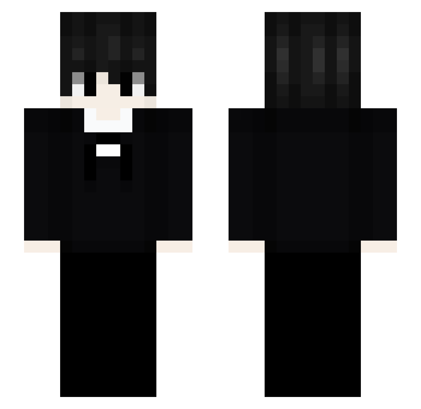 cqnflict Minecraft skin, front and back view
