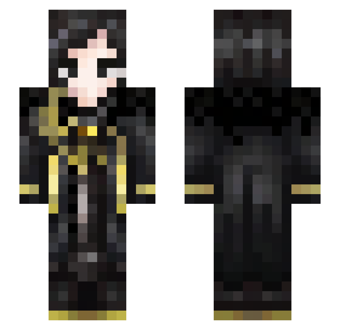 Super_Souper Minecraft skin, front and back view