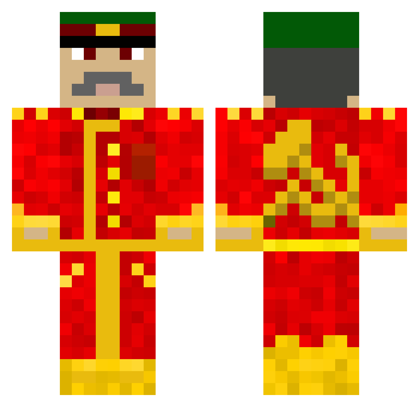Sub2Trapperfn Minecraft skin, front and back view