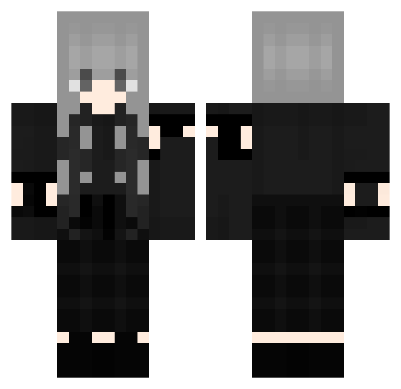 SimCute_VN Minecraft skin, front and back view