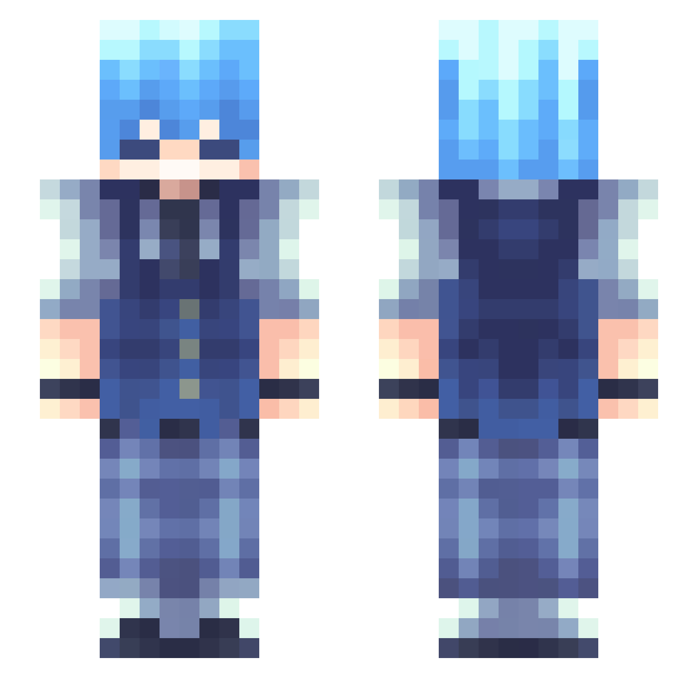 legendary_duck84 Minecraft skin, front and back view