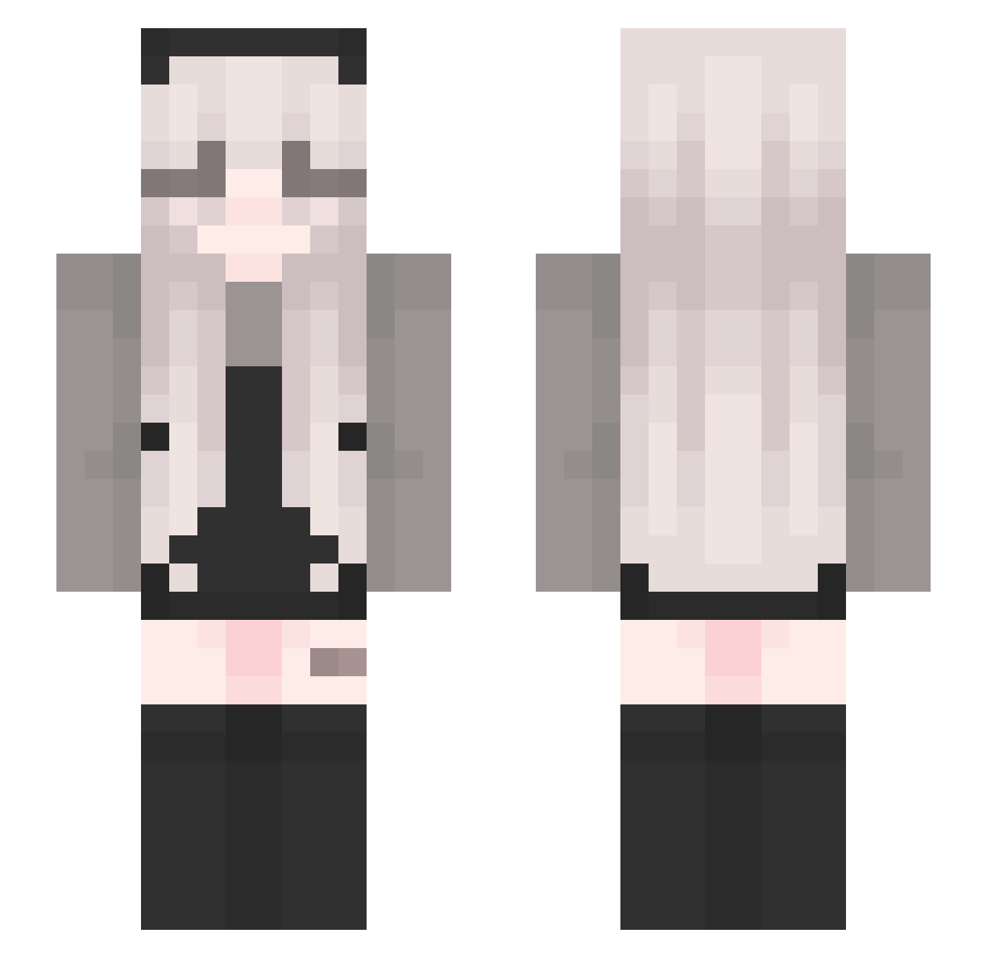 yowhatsupboy Minecraft skin, front and back view