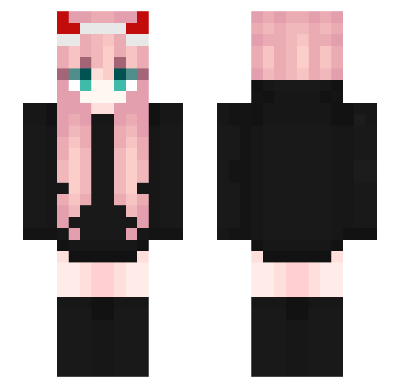 mcYUFFIE Minecraft skin, front and back view