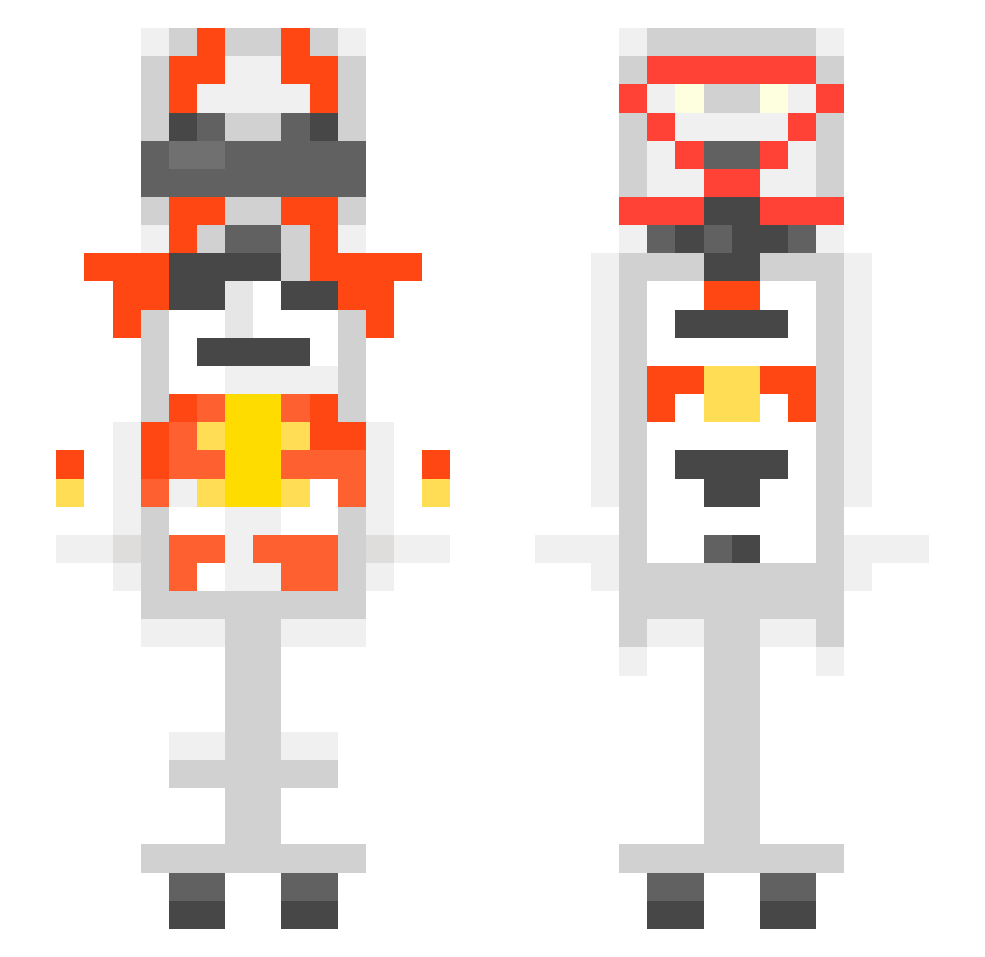 jumpx777 Minecraft skin, front and back view