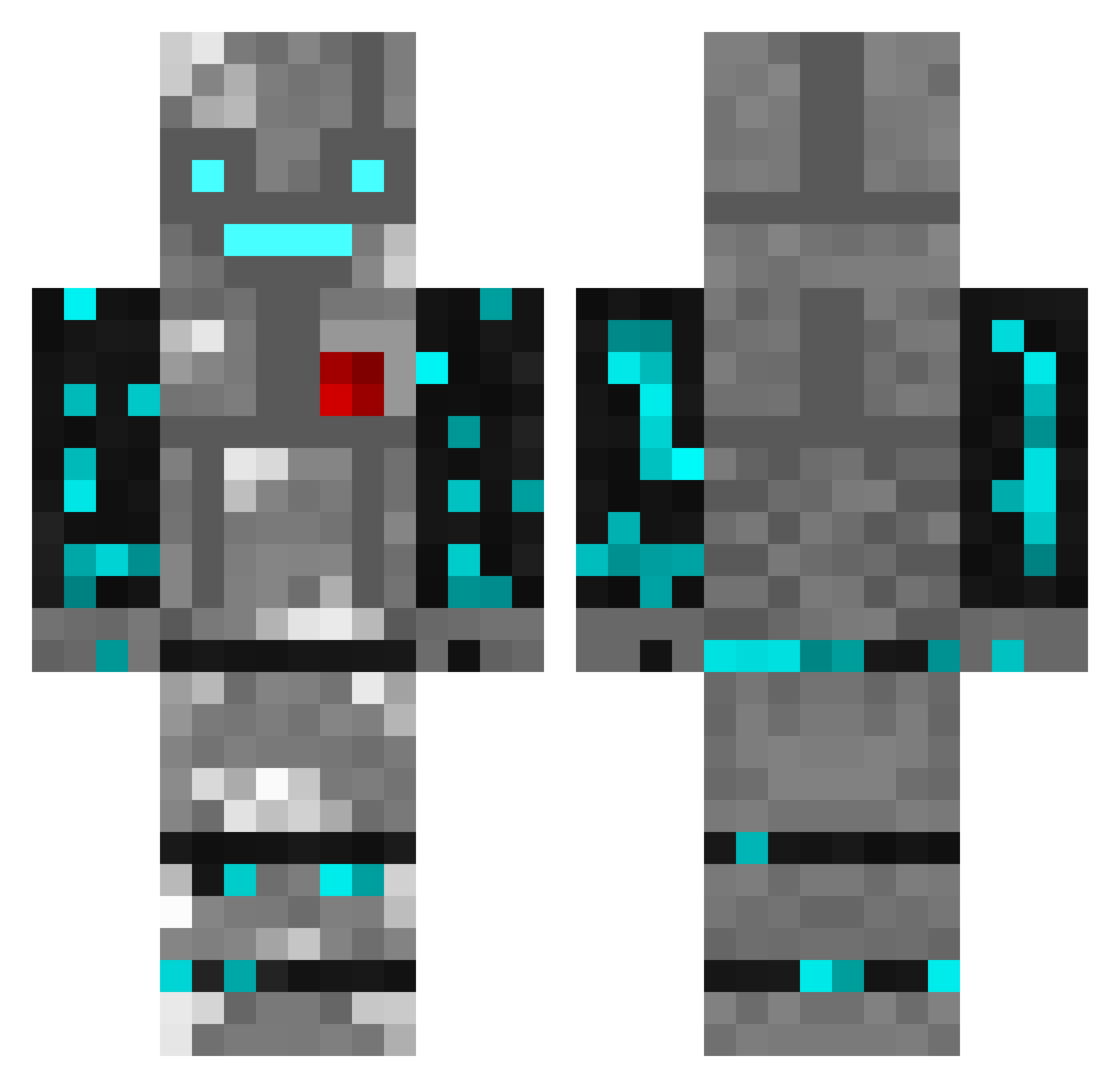 _Kipper_ Minecraft skin, front and back view