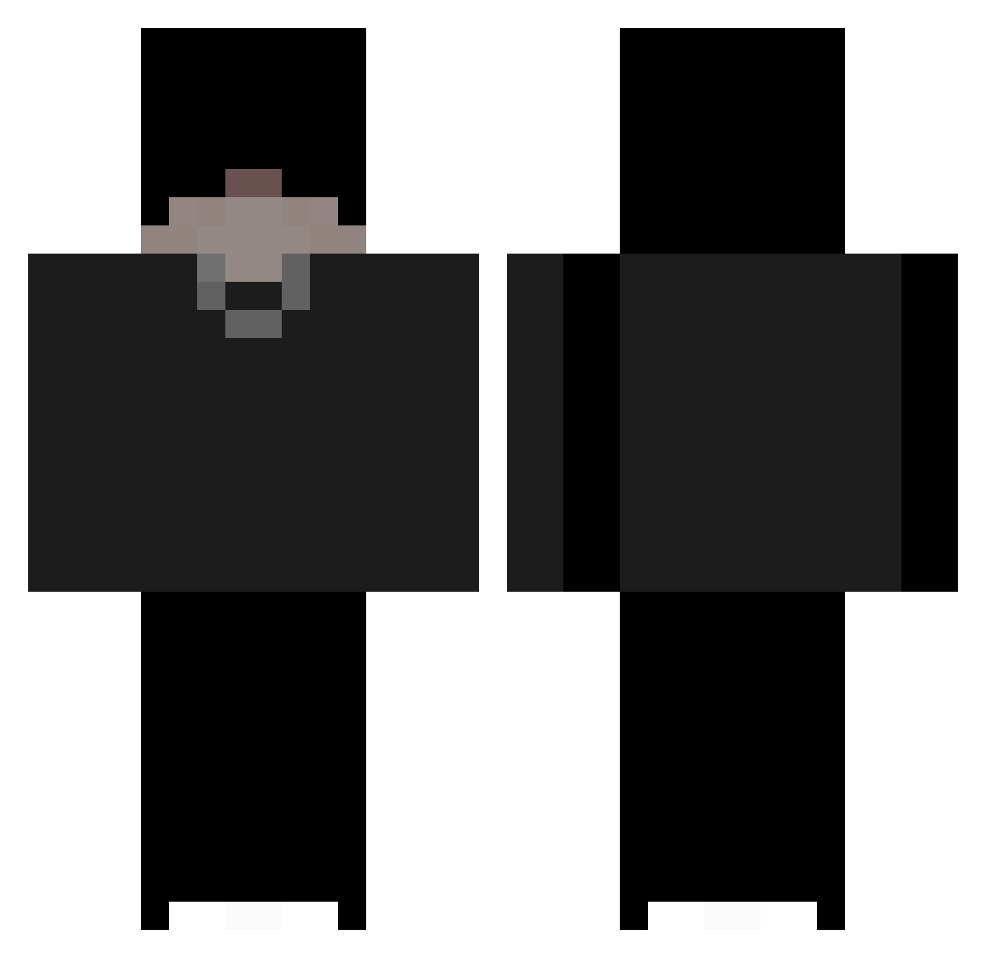 Wiktor_BB Minecraft skin, front and back view