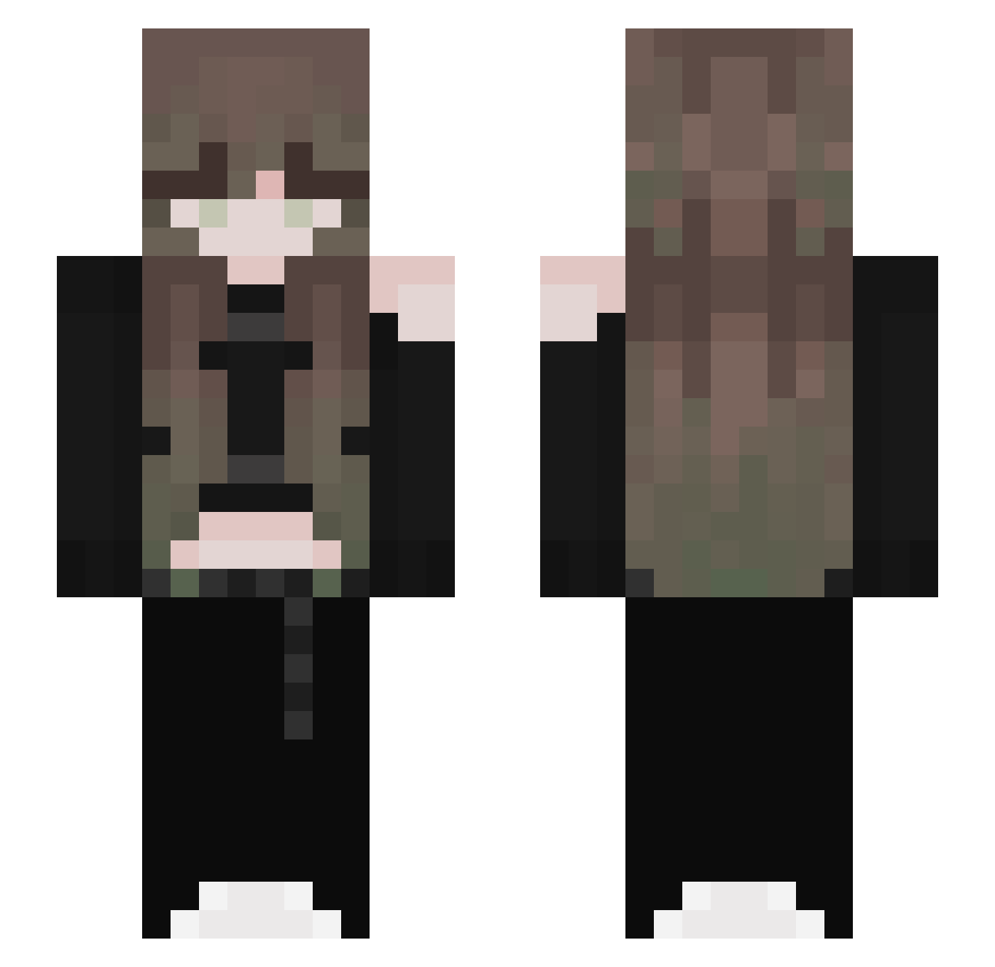 autmnxy Minecraft skin, front and back view