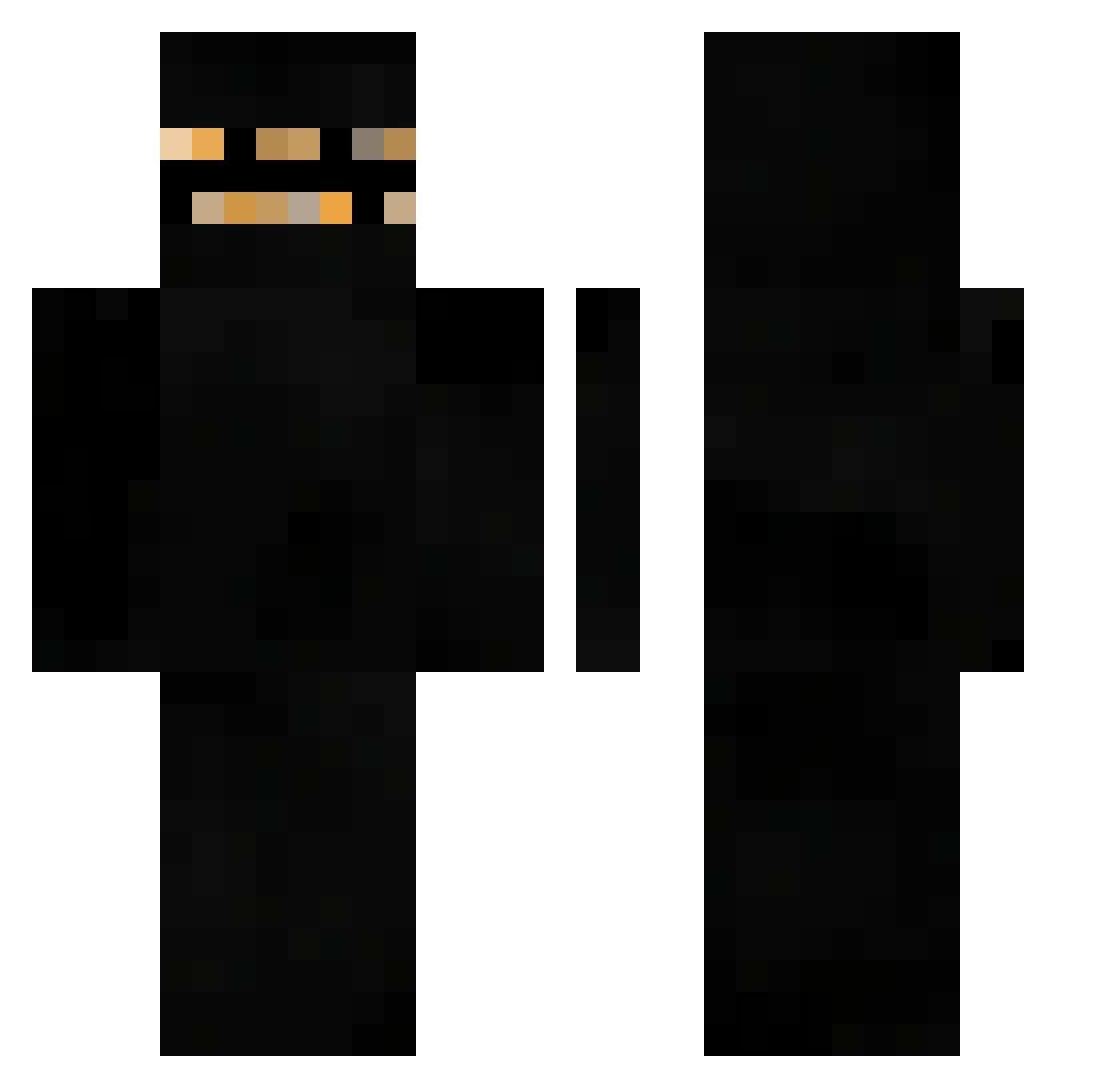 NACHOSZZZ Minecraft skin, front and back view