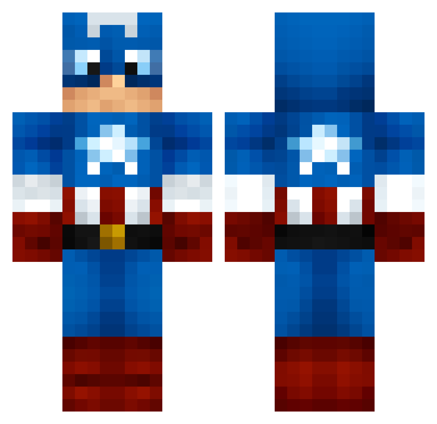 Lumberjack37 Minecraft skin, front and back view