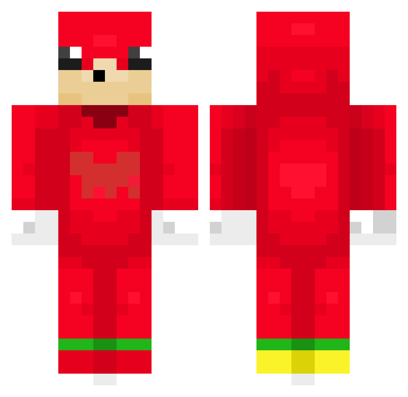 Prepers333 Minecraft skin, front and back view